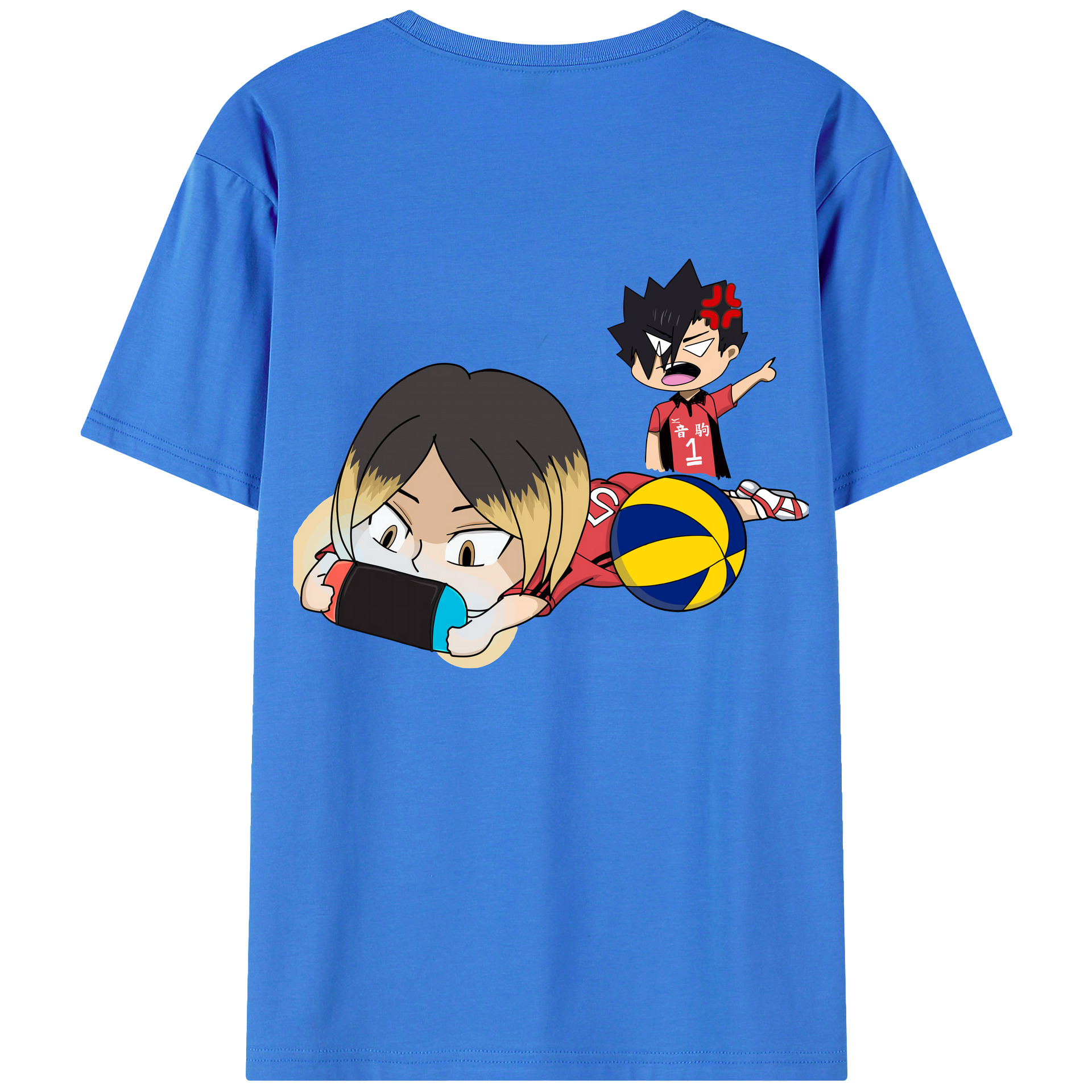 （画像用） ハイキュー!! Haikyu!! 綿100％半袖Tシャツ（背面プリント）