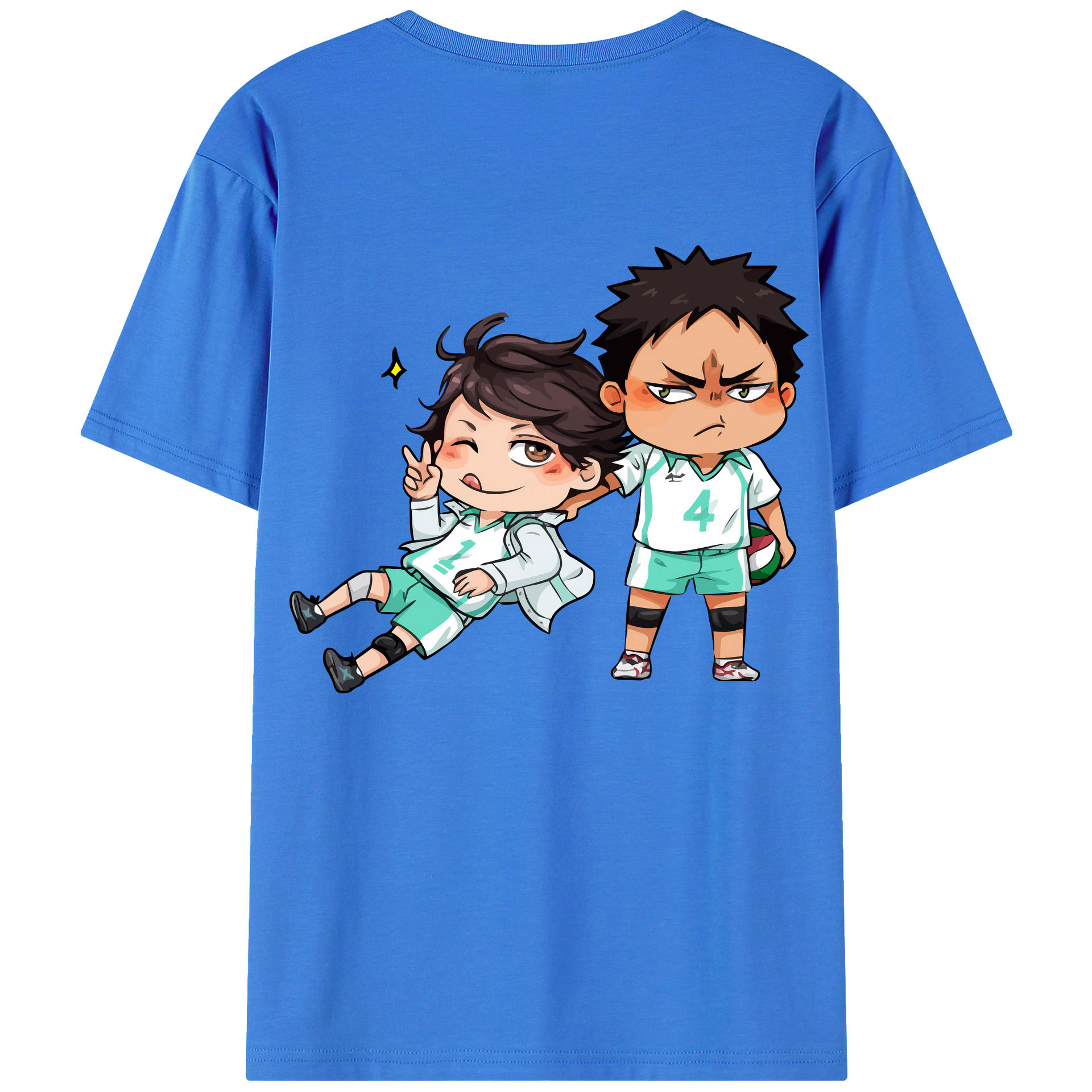 （画像用） ハイキュー!! Haikyu!! 綿100％半袖Tシャツ（背面プリント）