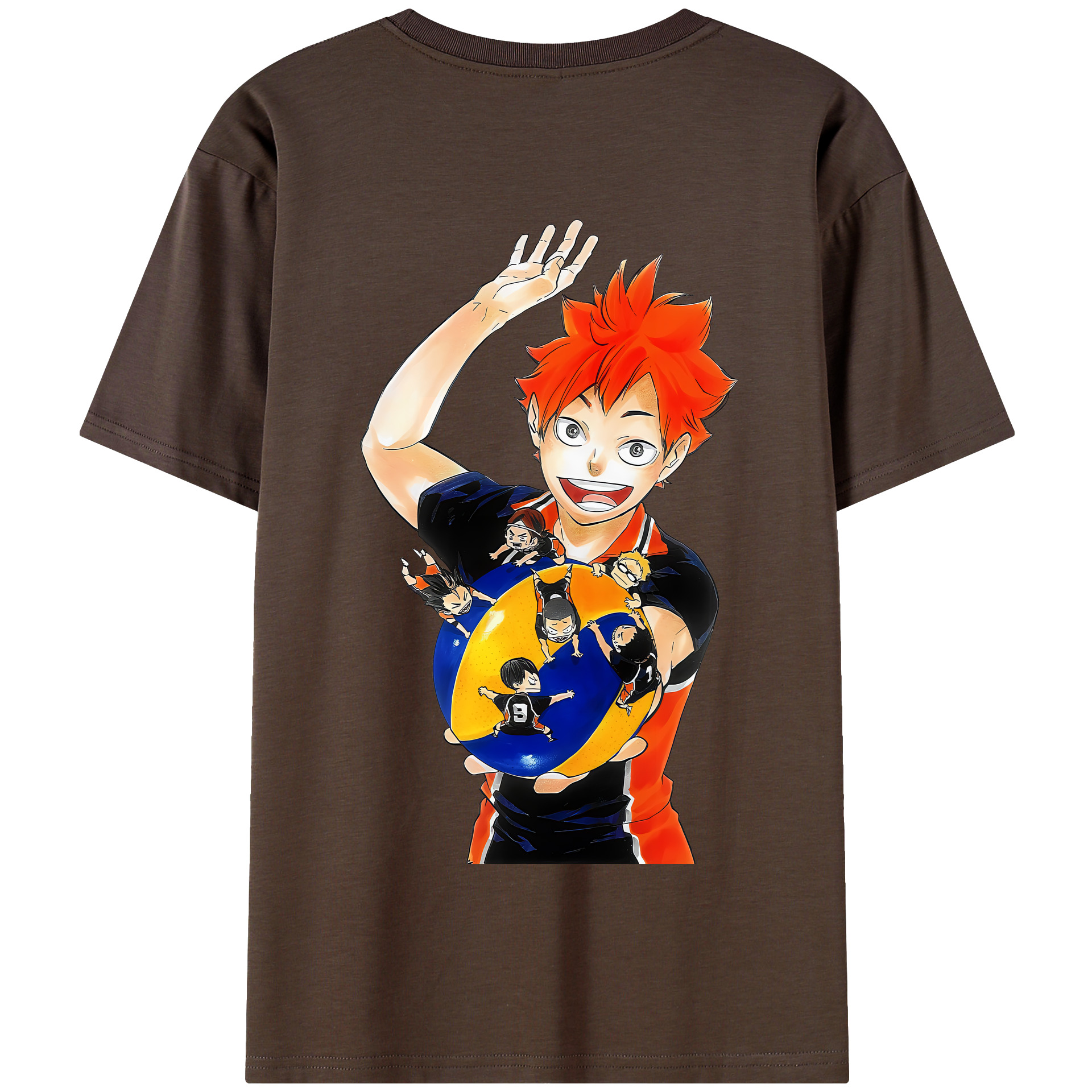 （画像用） ハイキュー!! Haikyu!! 綿100％半袖Tシャツ（背面プリント）