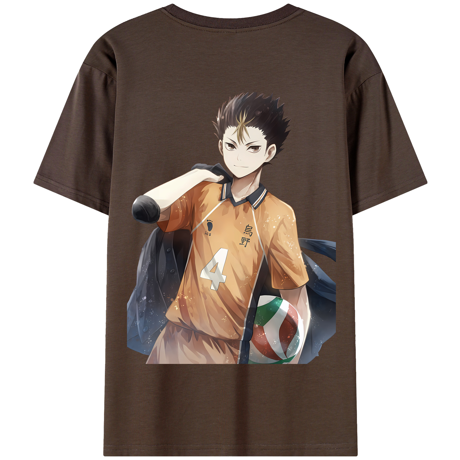 （画像用） ハイキュー!! Haikyu!! 綿100％半袖Tシャツ（背面プリント）