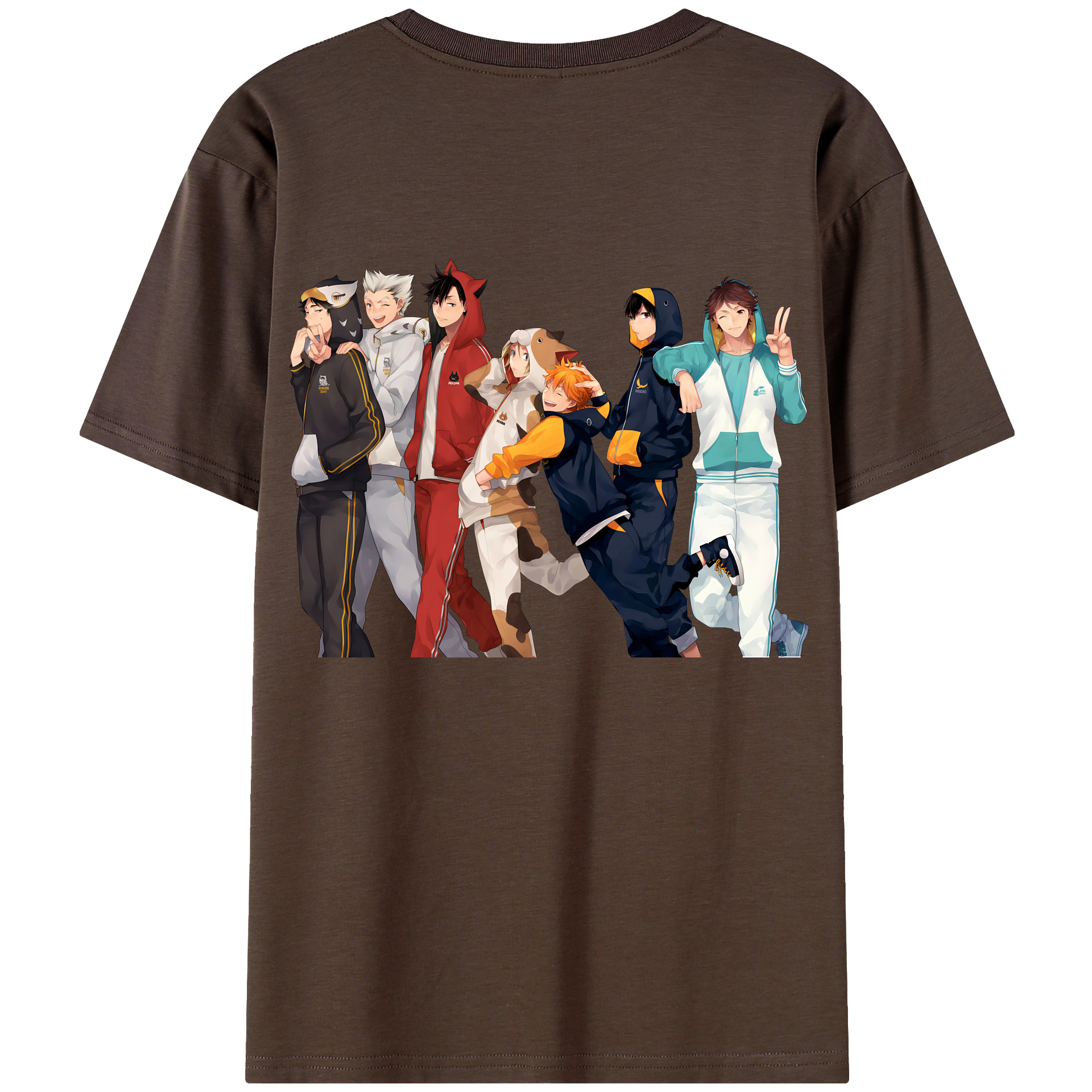 （画像用） ハイキュー!! Haikyu!! 綿100％半袖Tシャツ（背面プリント）
