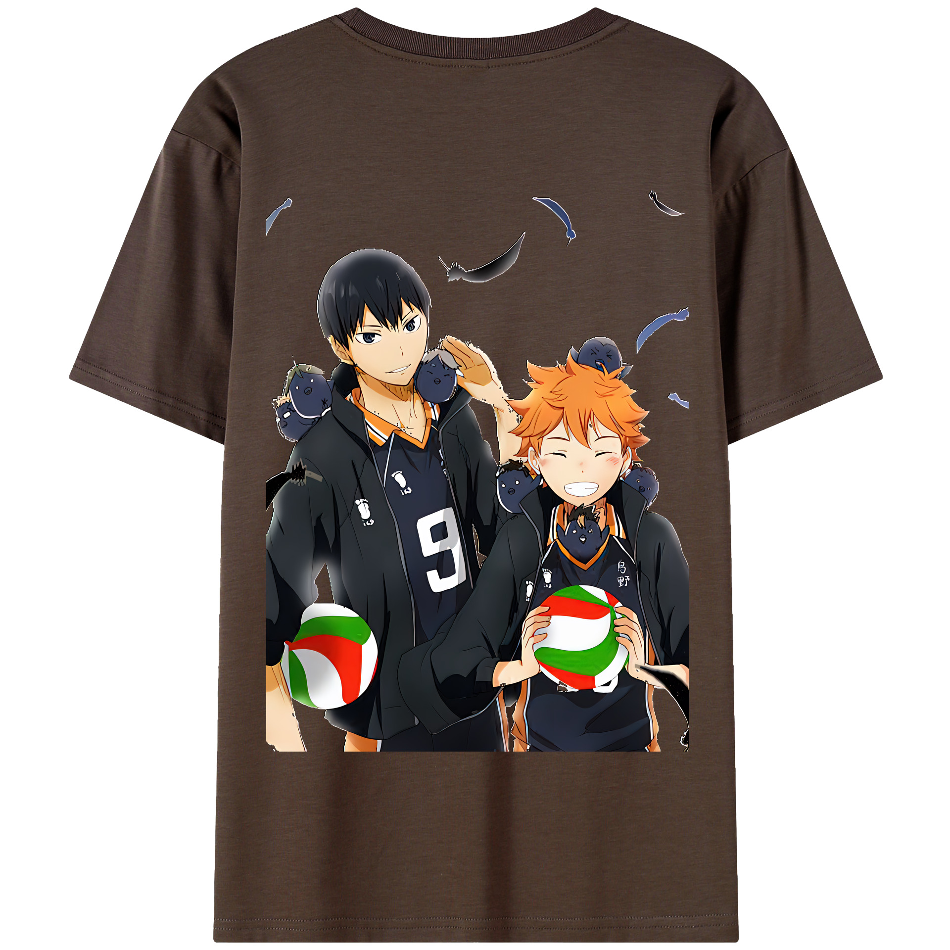 （画像用） ハイキュー!! Haikyu!! 綿100％半袖Tシャツ（背面プリント）