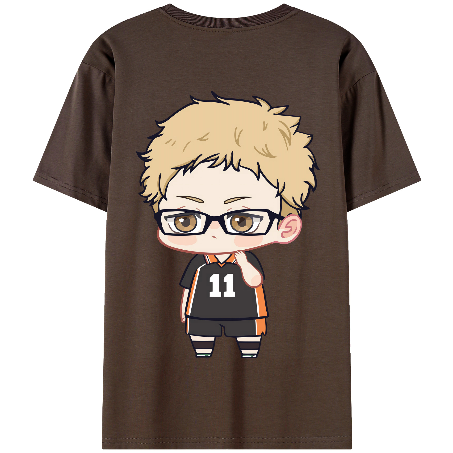 （画像用） ハイキュー!! Haikyu!! 綿100％半袖Tシャツ（背面プリント）