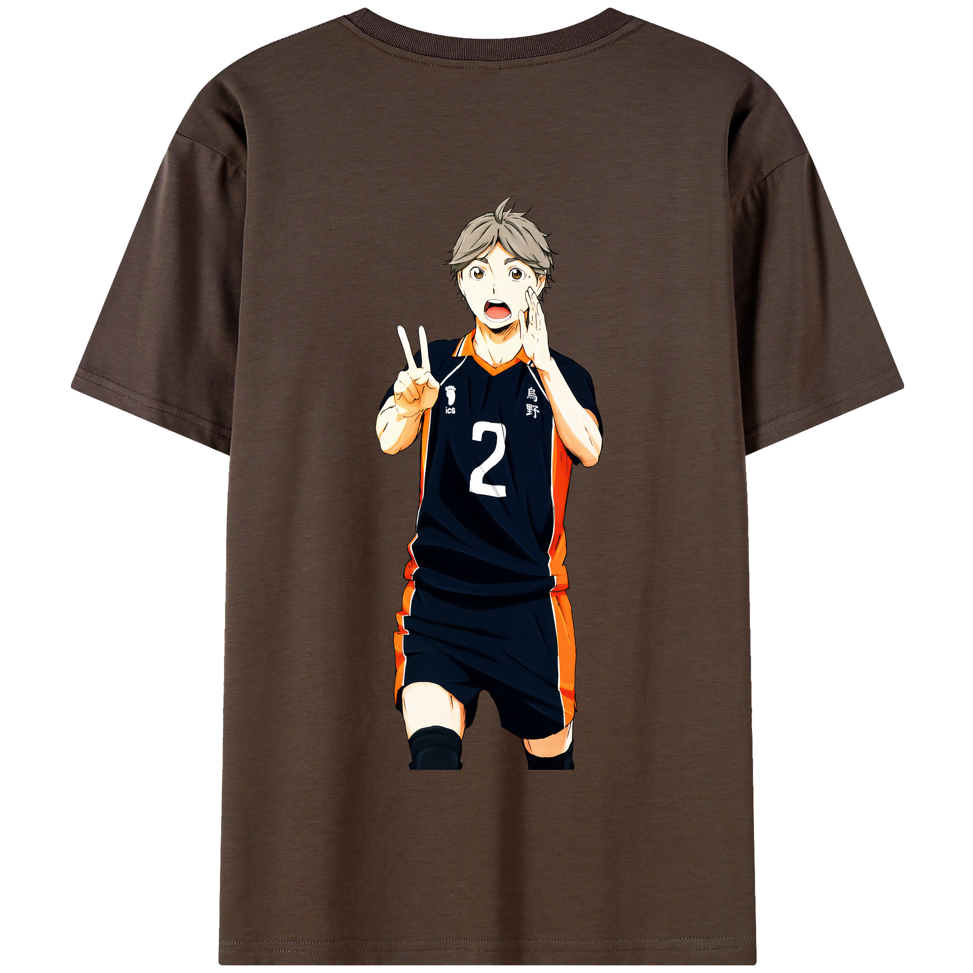 （画像用） ハイキュー!! Haikyu!! 綿100％半袖Tシャツ（背面プリント）