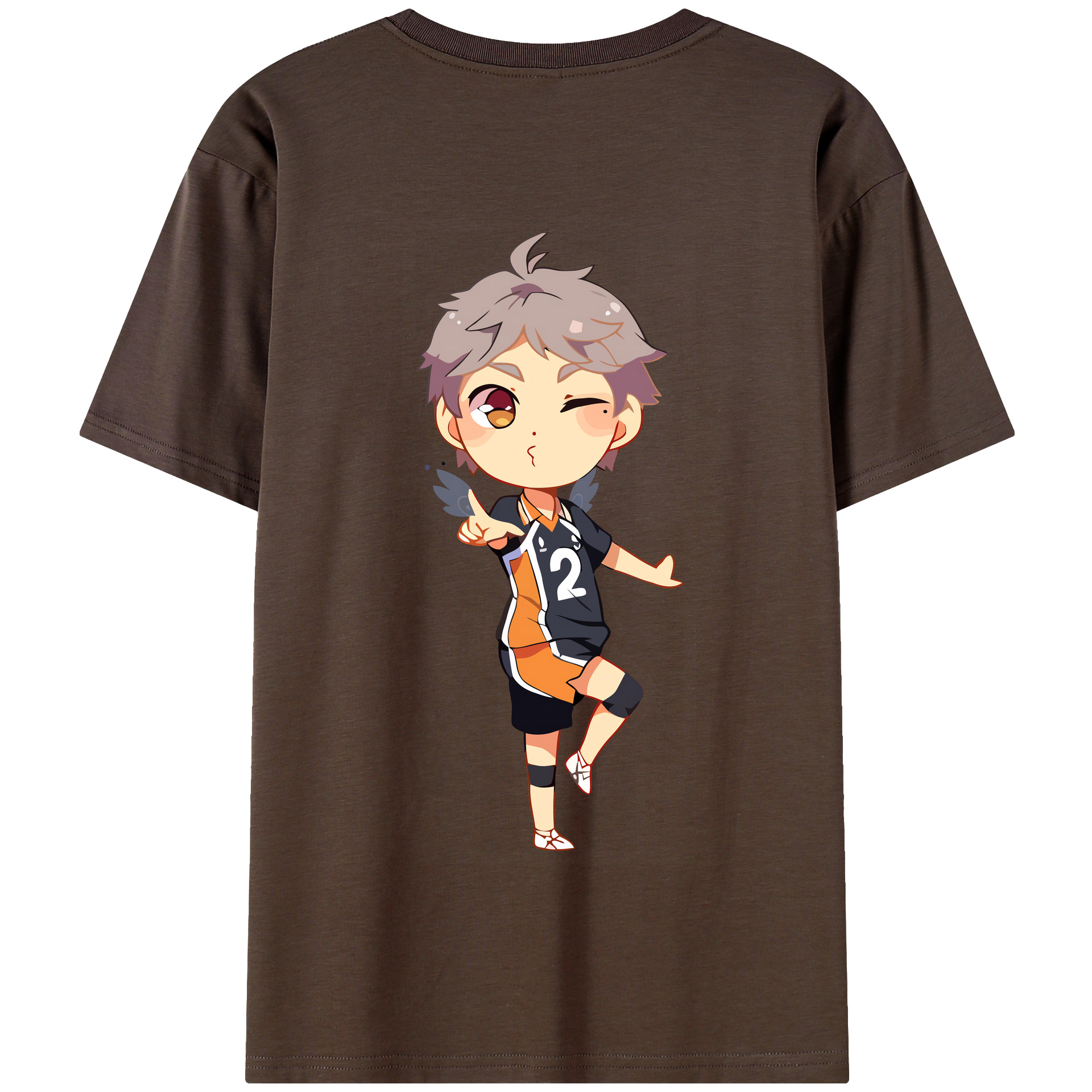 （画像用） ハイキュー!! Haikyu!! 綿100％半袖Tシャツ（背面プリント）