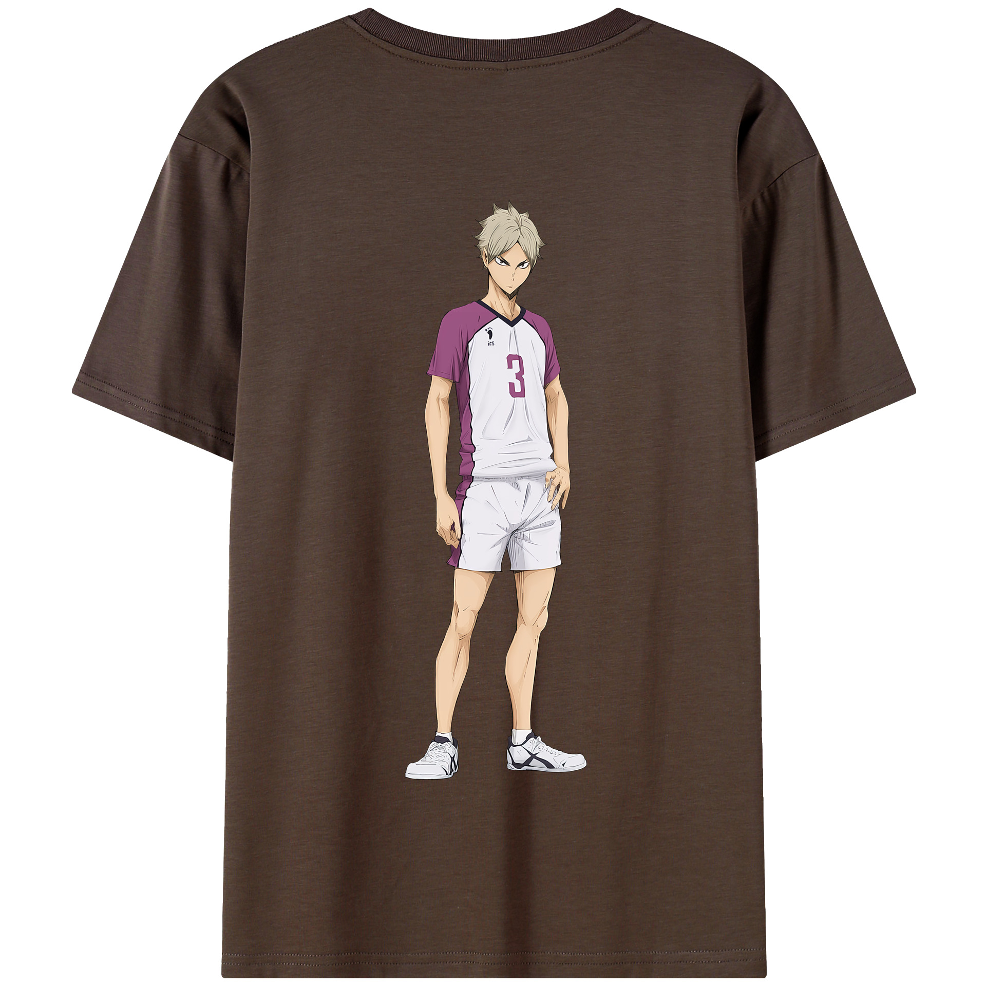 （画像用） ハイキュー!! Haikyu!! 綿100％半袖Tシャツ（背面プリント）