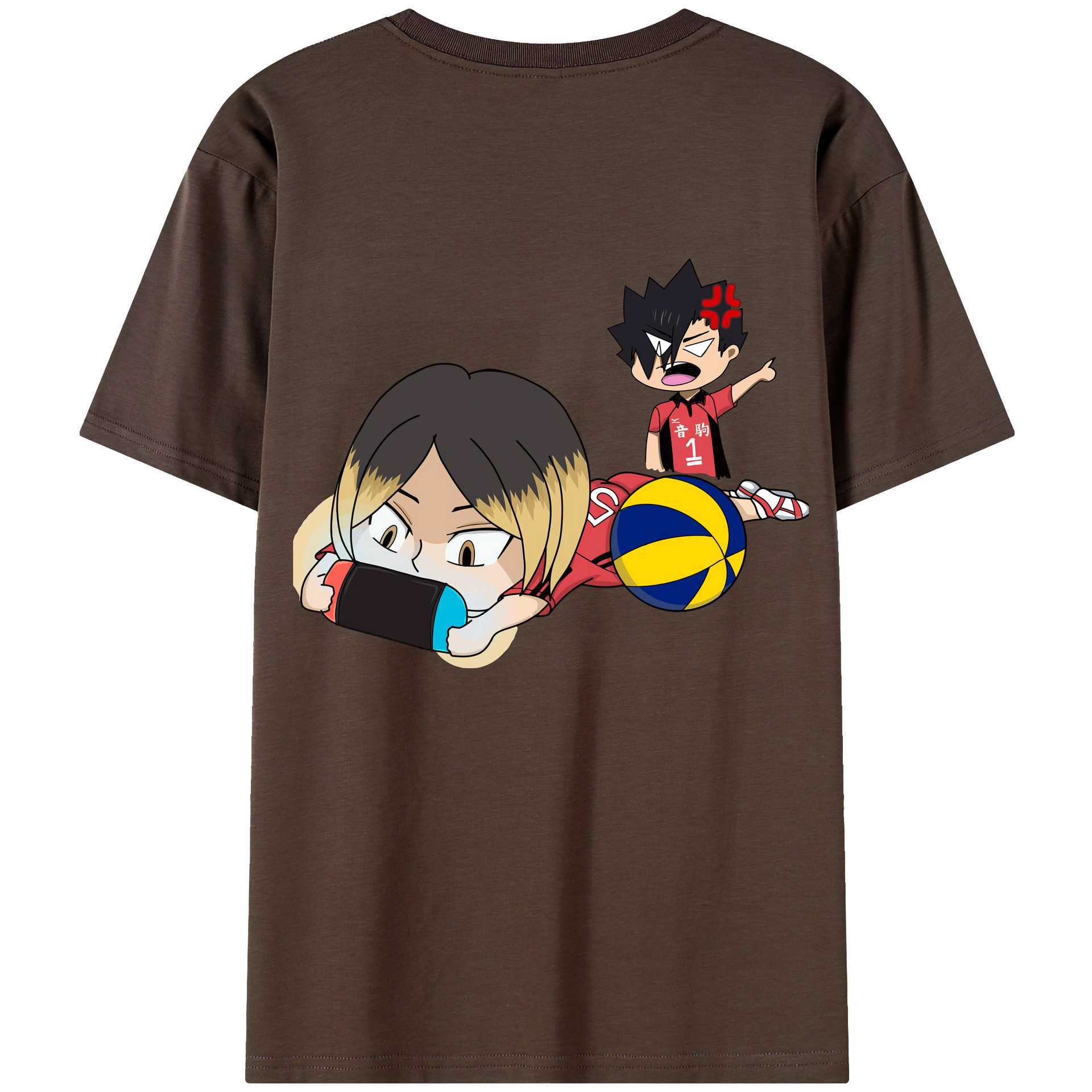 （画像用） ハイキュー!! Haikyu!! 綿100％半袖Tシャツ（背面プリント）