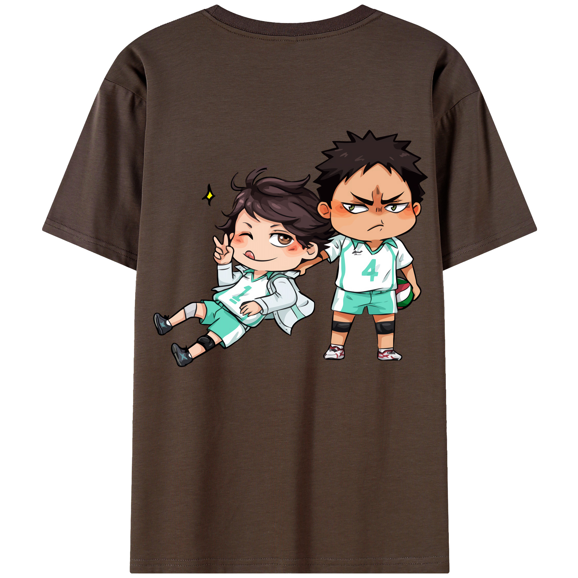 （画像用） ハイキュー!! Haikyu!! 綿100％半袖Tシャツ（背面プリント）