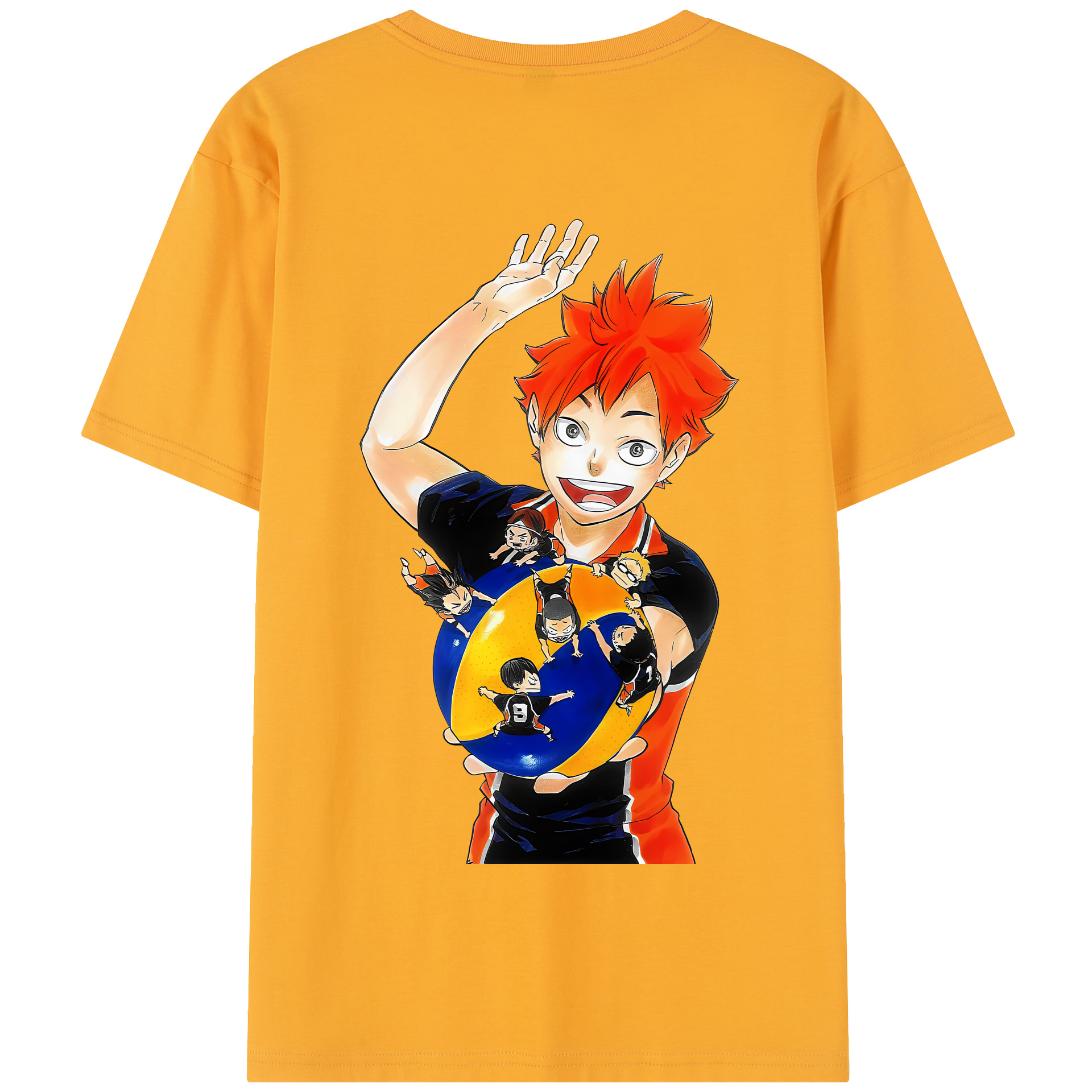 （画像用） ハイキュー!! Haikyu!! 綿100％半袖Tシャツ（背面プリント）