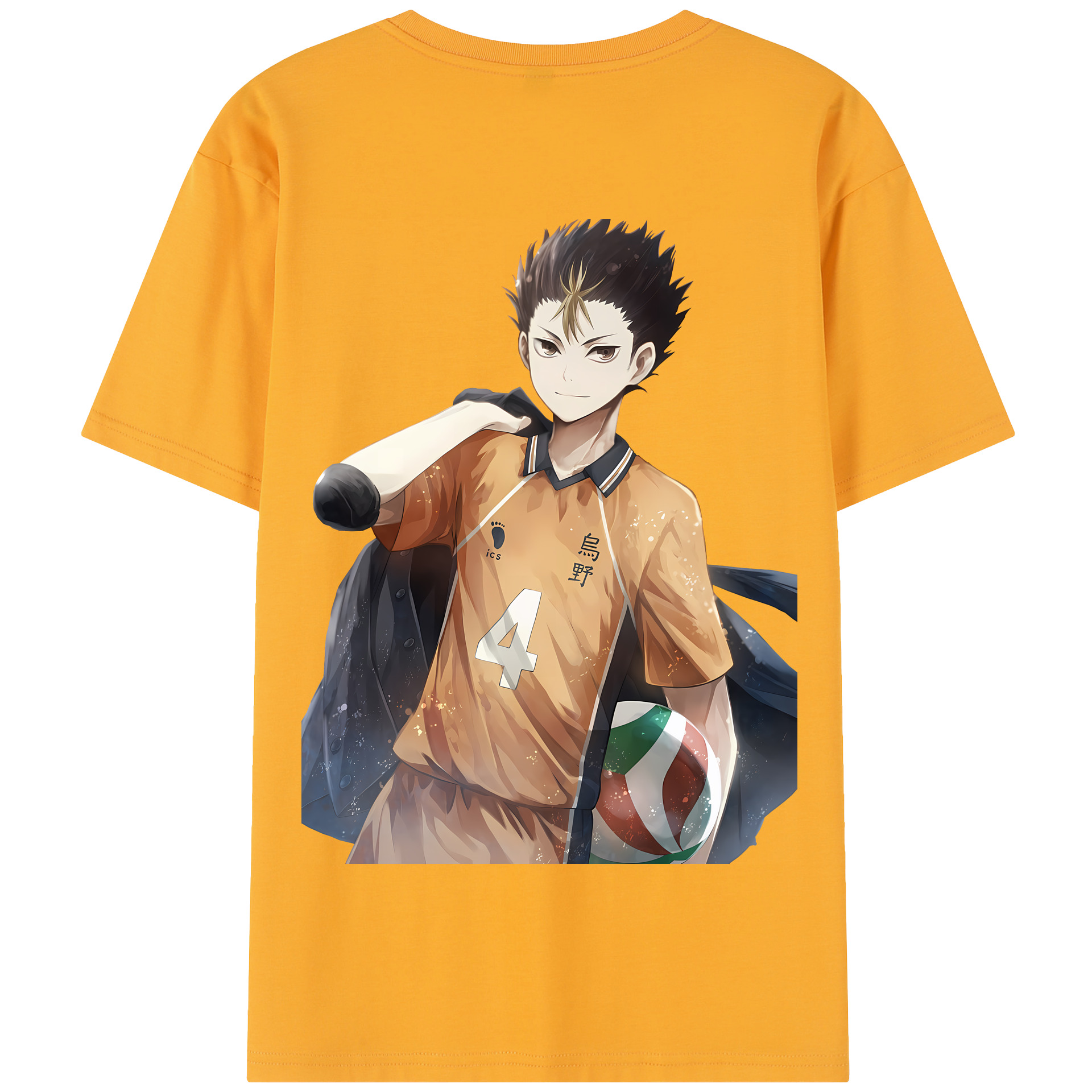 （画像用） ハイキュー!! Haikyu!! 綿100％半袖Tシャツ（背面プリント）