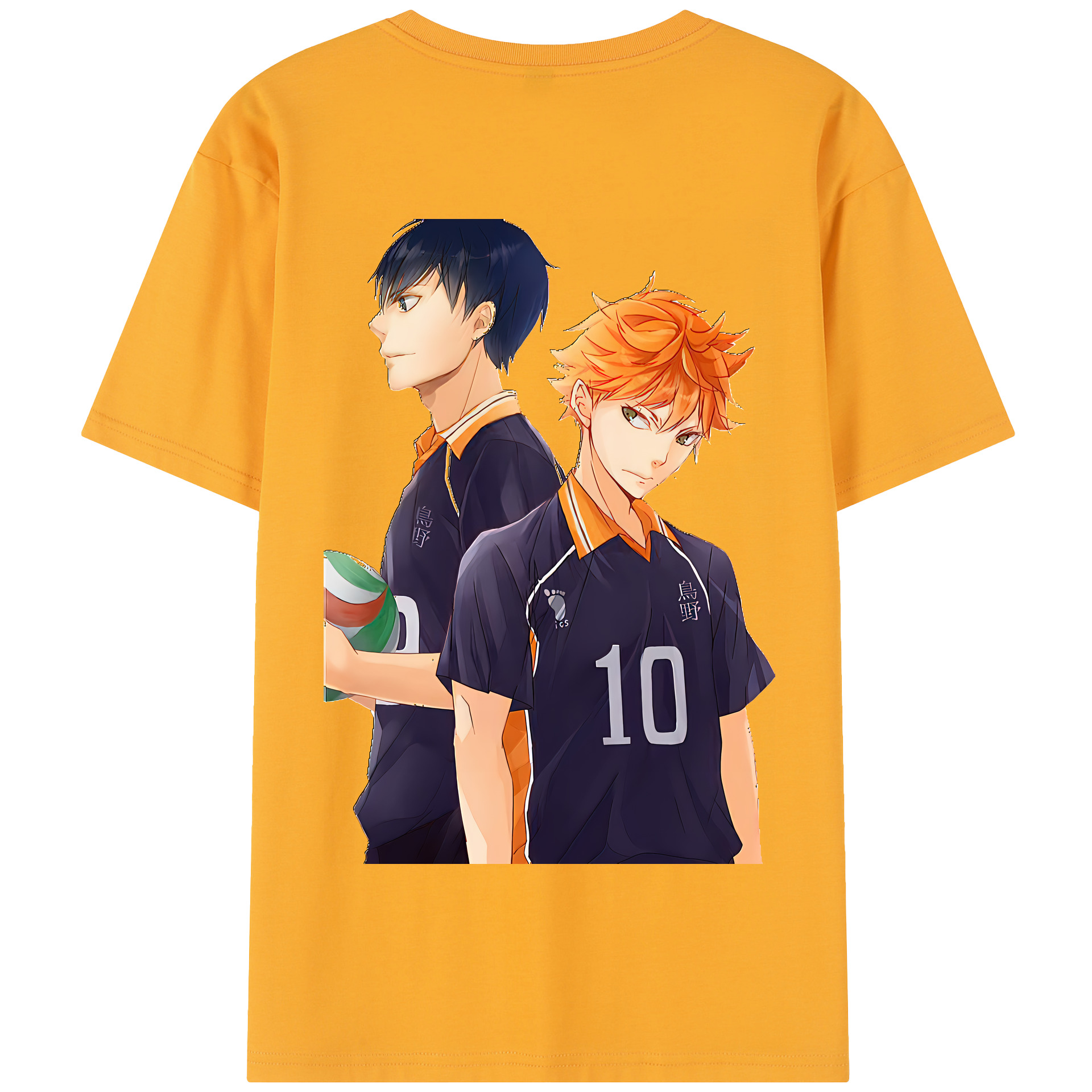 （画像用） ハイキュー!! Haikyu!! 綿100％半袖Tシャツ（背面プリント）