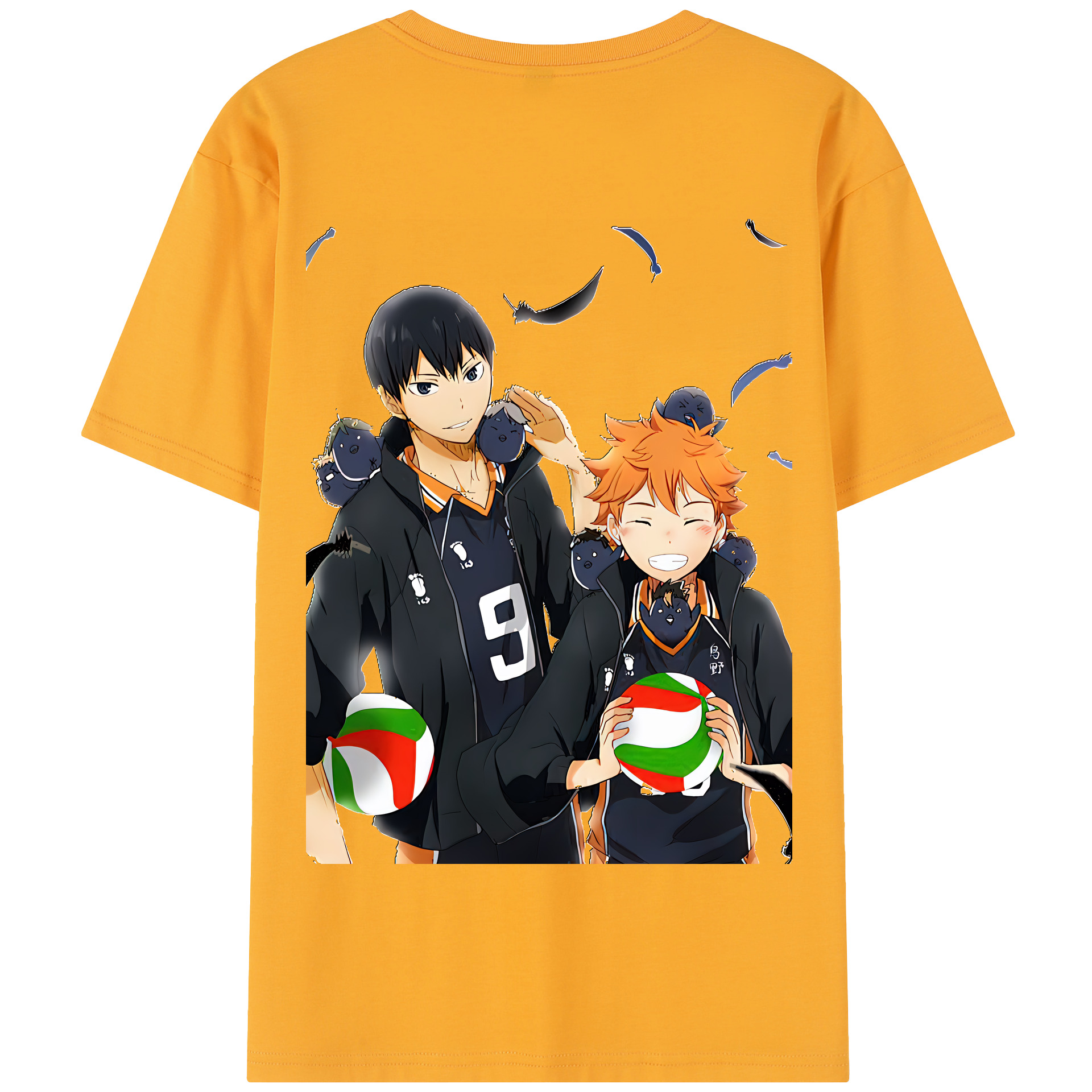 （画像用） ハイキュー!! Haikyu!! 綿100％半袖Tシャツ（背面プリント）
