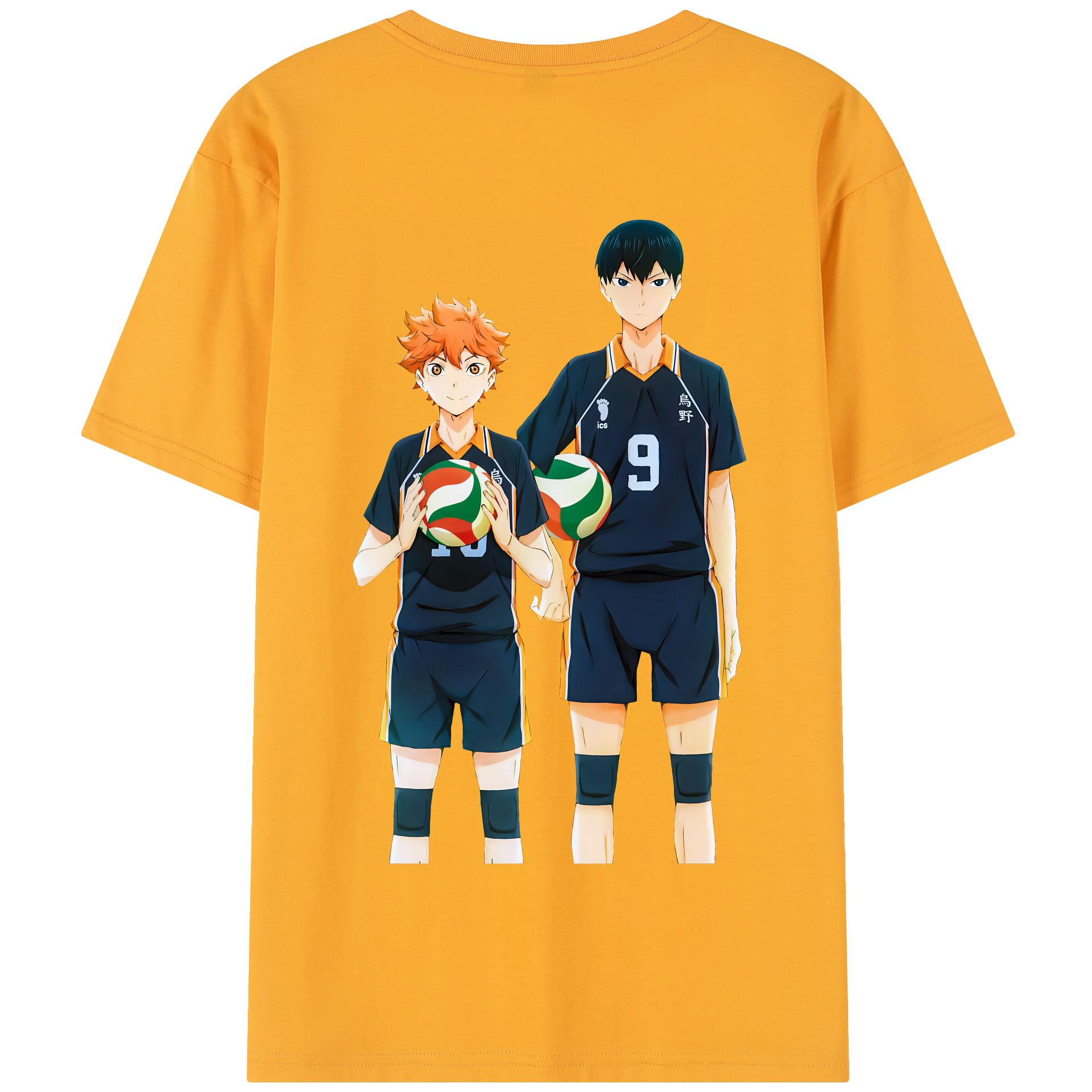 （画像用） ハイキュー!! Haikyu!! 綿100％半袖Tシャツ（背面プリント）