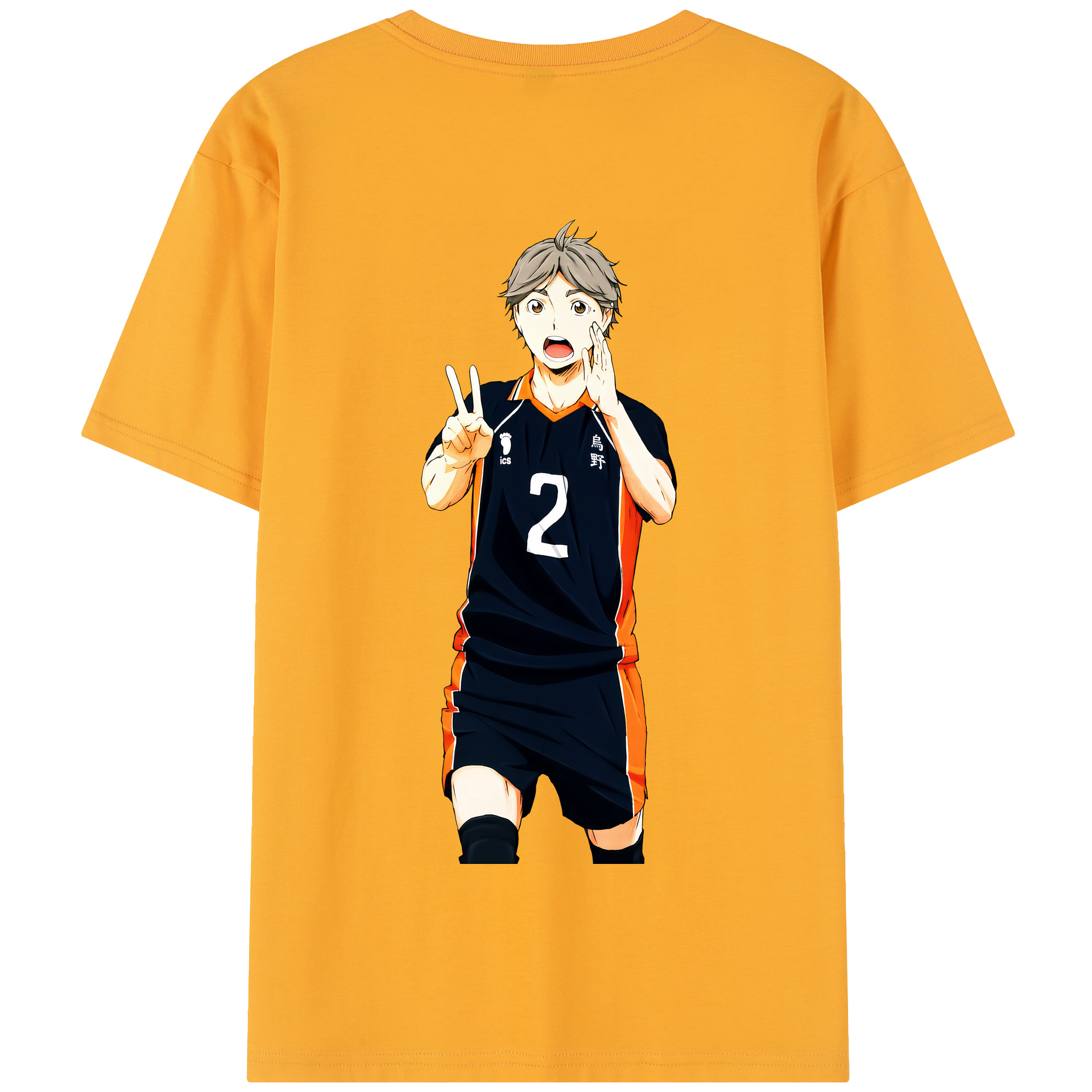 （画像用） ハイキュー!! Haikyu!! 綿100％半袖Tシャツ（背面プリント）