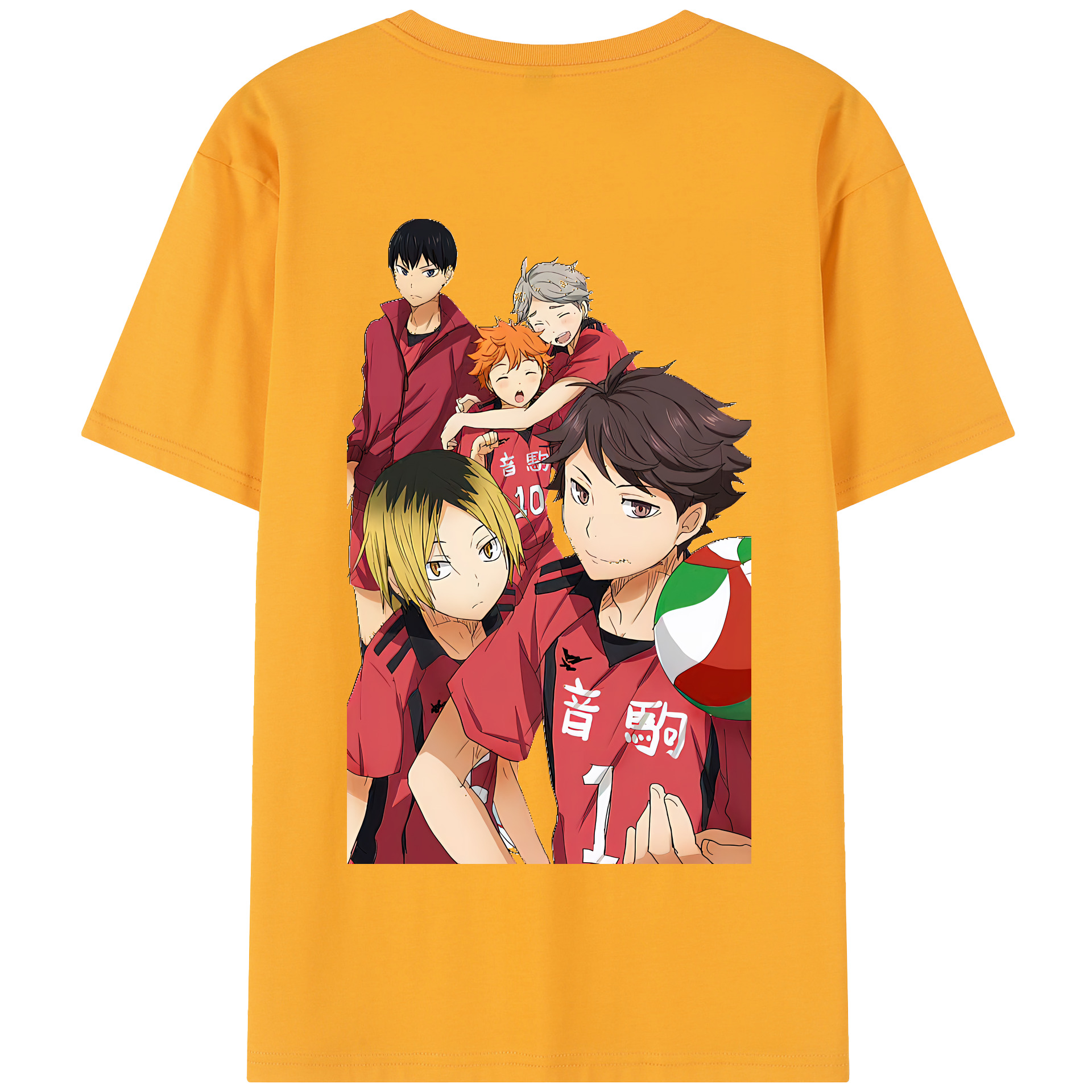 （画像用） ハイキュー!! Haikyu!! 綿100％半袖Tシャツ（背面プリント）