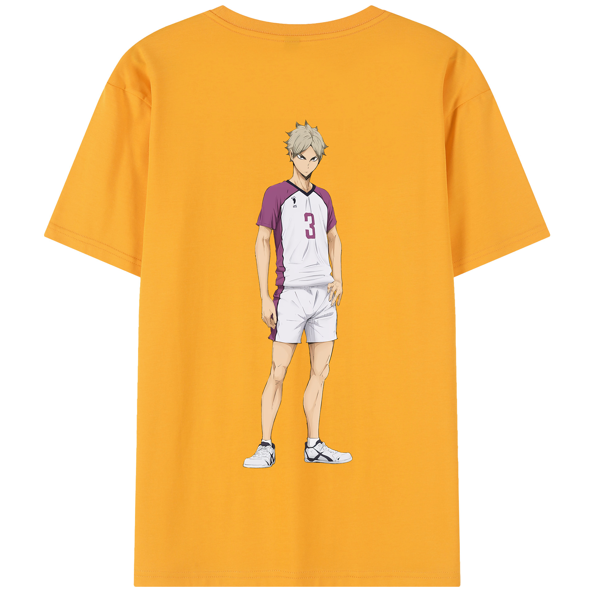 （画像用） ハイキュー!! Haikyu!! 綿100％半袖Tシャツ（背面プリント）