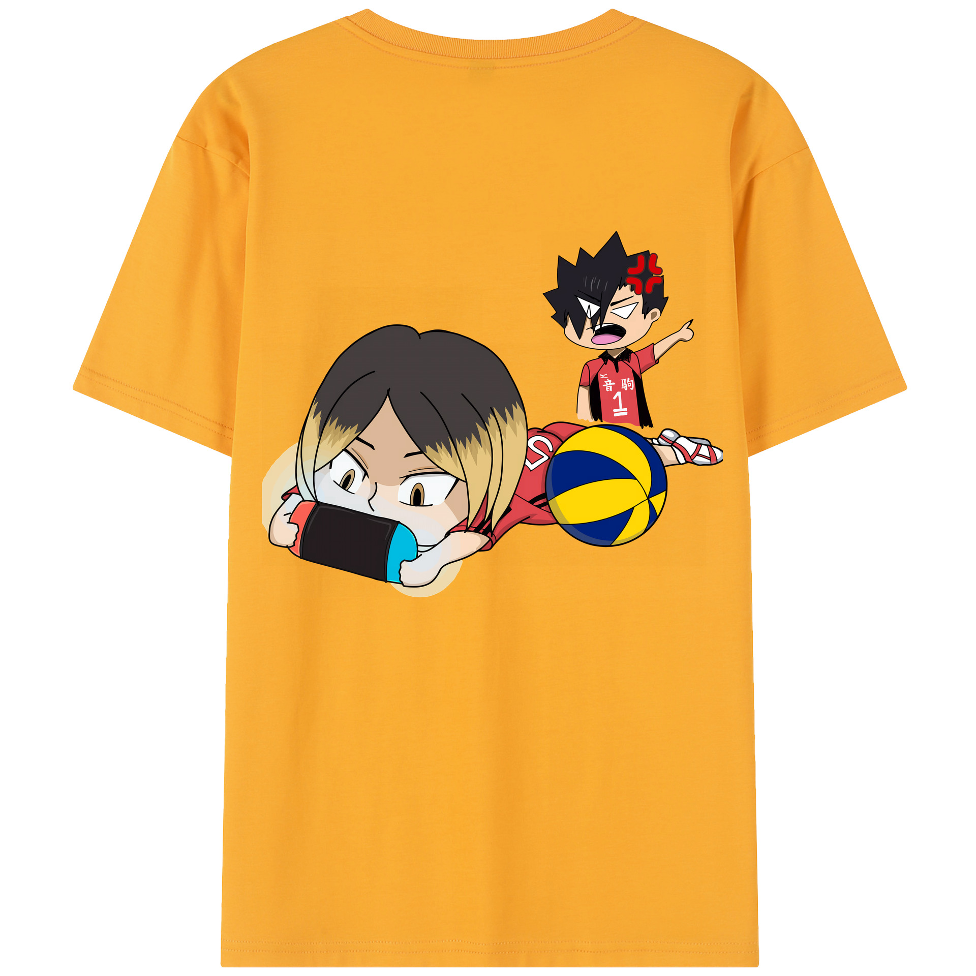 （画像用） ハイキュー!! Haikyu!! 綿100％半袖Tシャツ（背面プリント）
