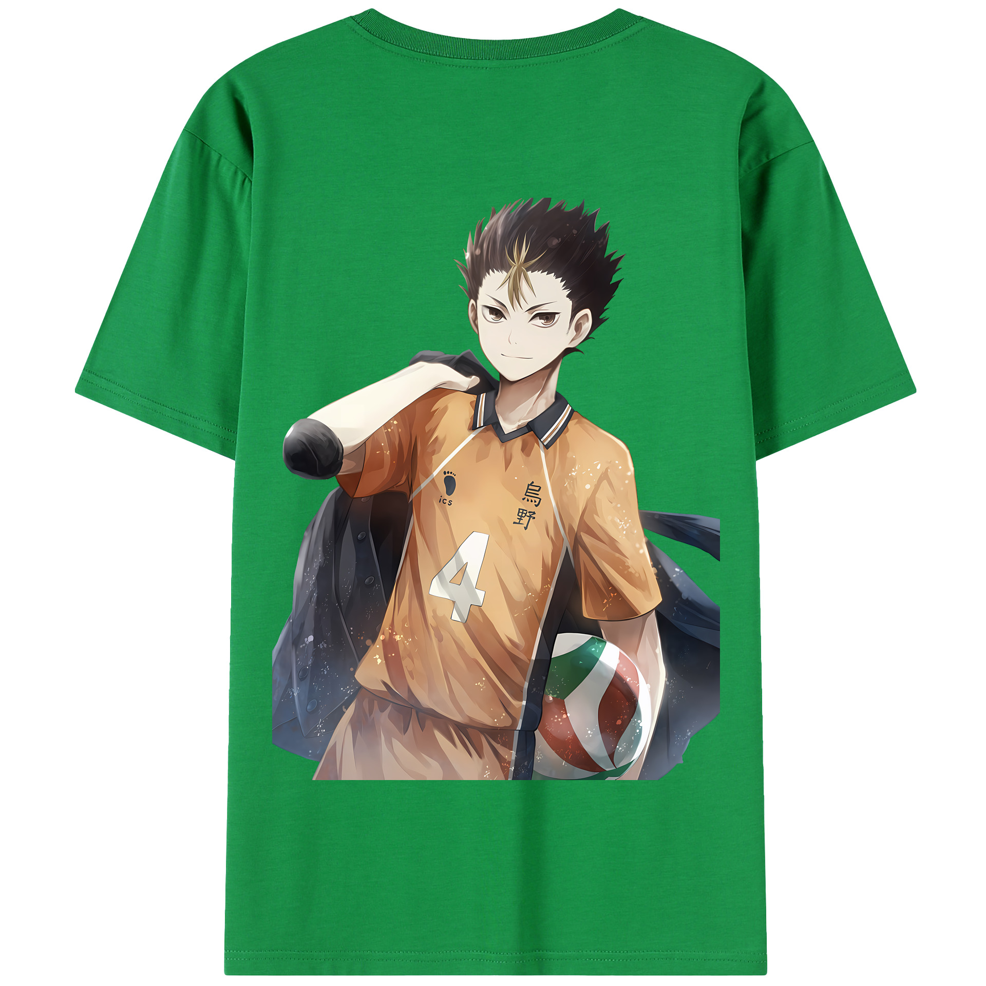 （画像用） ハイキュー!! Haikyu!! 綿100％半袖Tシャツ（背面プリント）