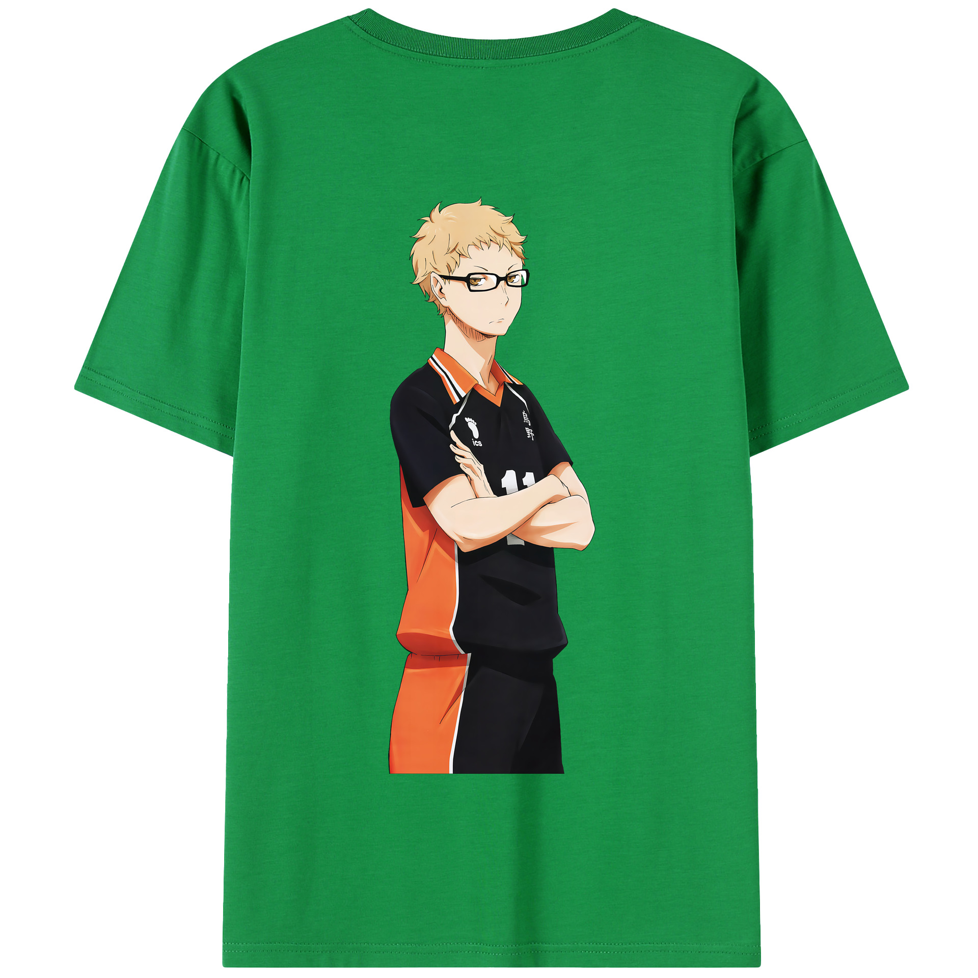 （画像用） ハイキュー!! Haikyu!! 綿100％半袖Tシャツ（背面プリント）