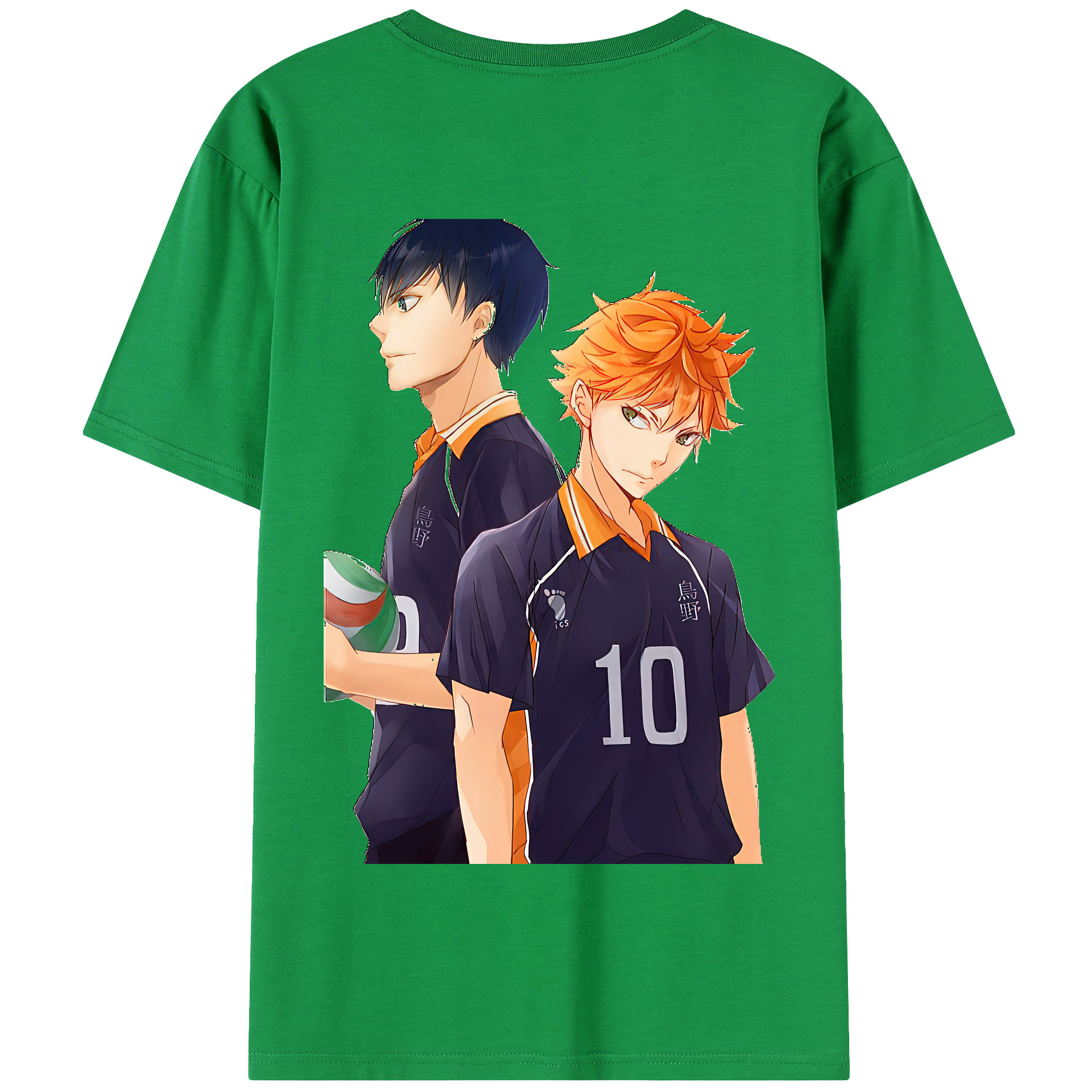 （画像用） ハイキュー!! Haikyu!! 綿100％半袖Tシャツ（背面プリント）
