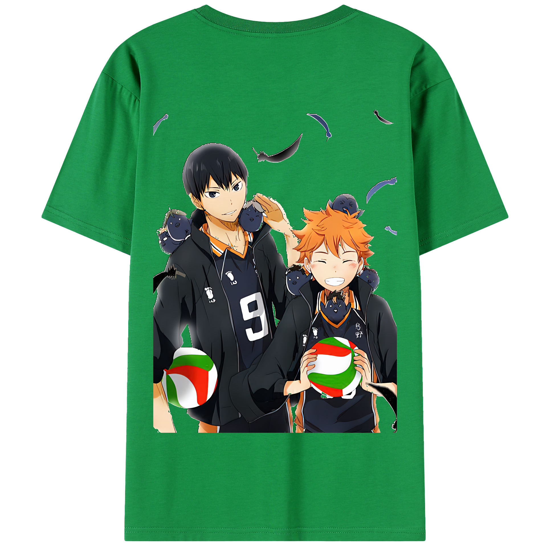 （画像用） ハイキュー!! Haikyu!! 綿100％半袖Tシャツ（背面プリント）