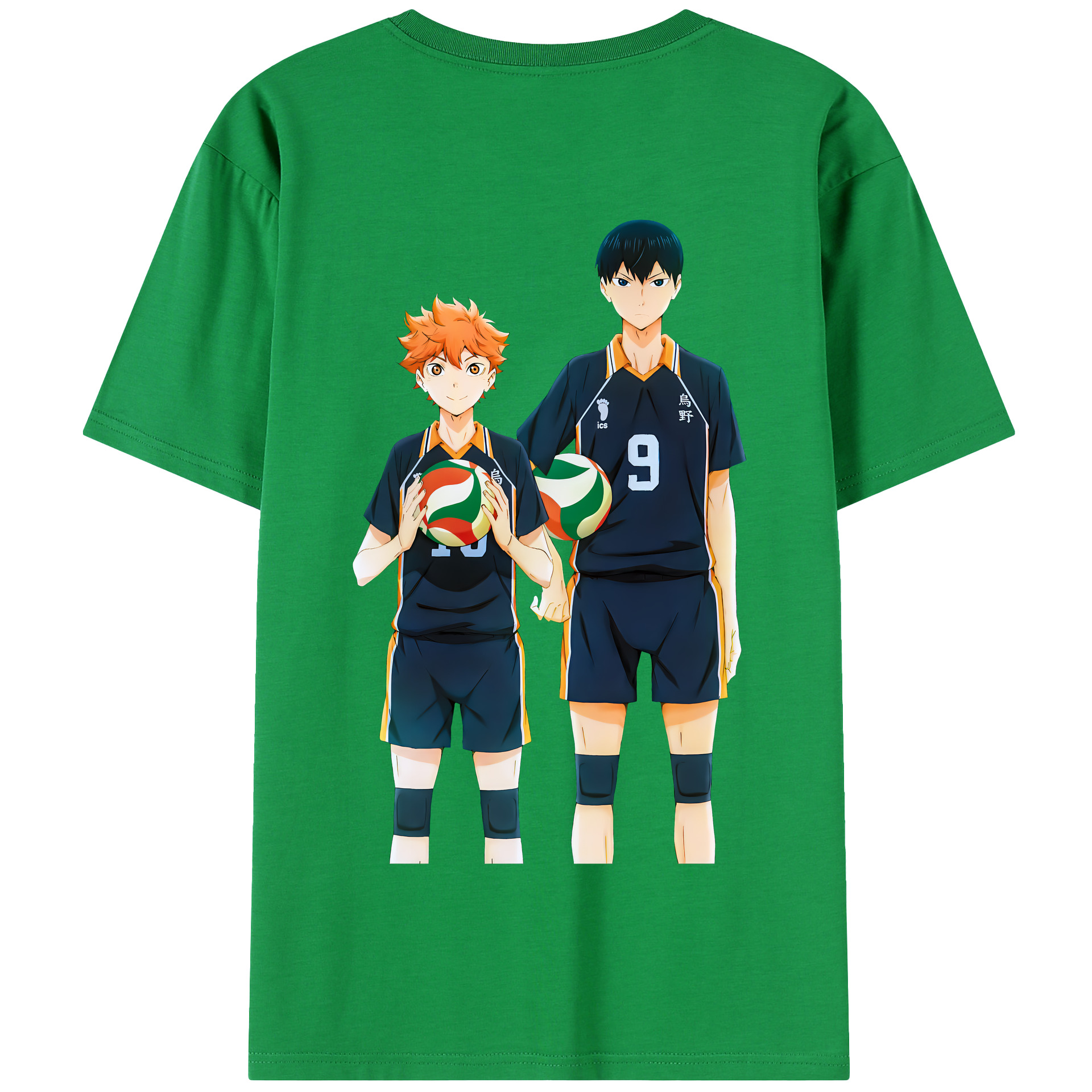 （画像用） ハイキュー!! Haikyu!! 綿100％半袖Tシャツ（背面プリント）