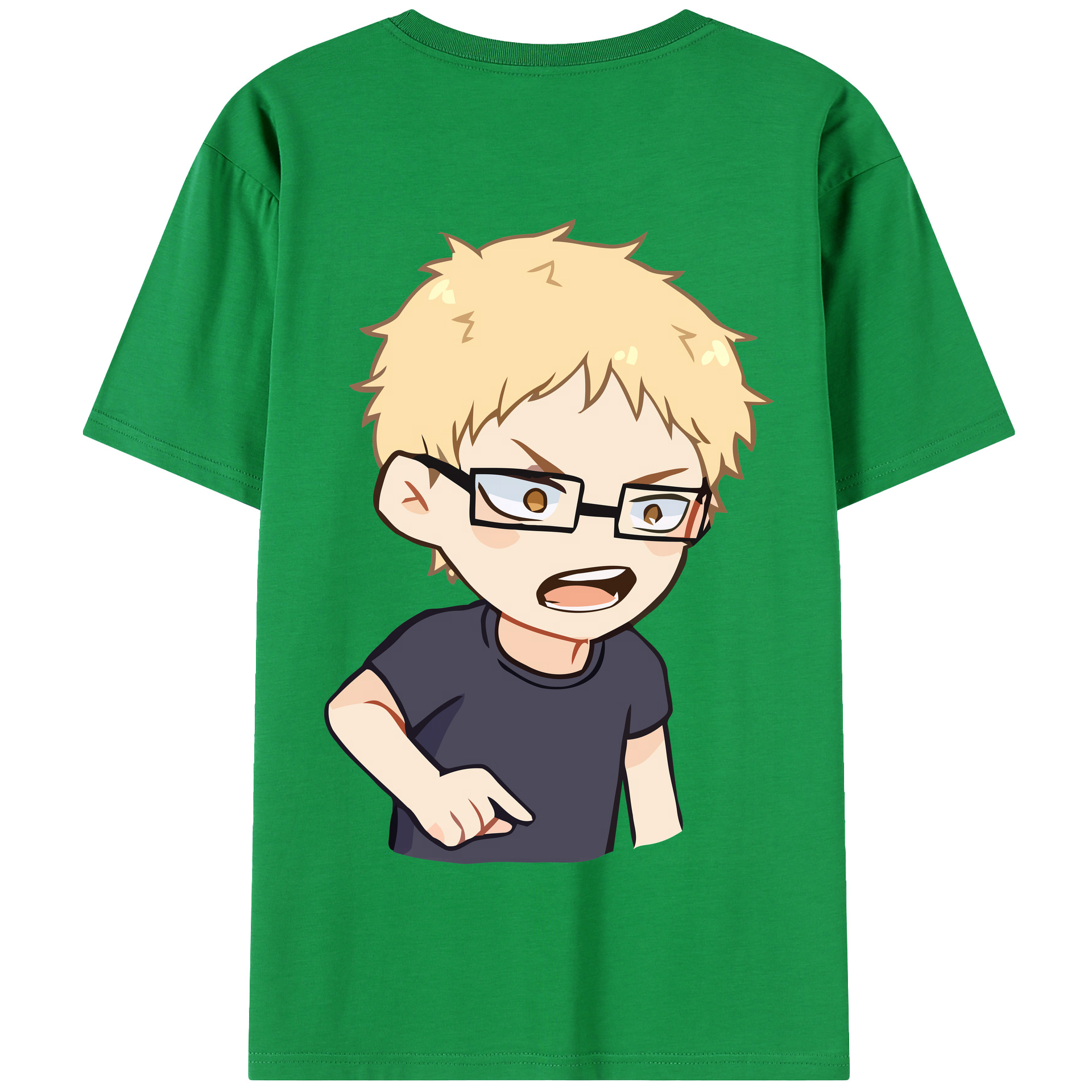 （画像用） ハイキュー!! Haikyu!! 綿100％半袖Tシャツ（背面プリント）