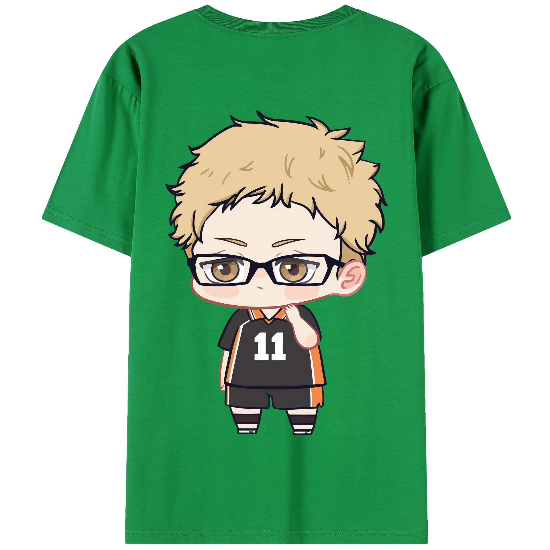 （画像用） ハイキュー!! Haikyu!! 綿100％半袖Tシャツ（背面プリント）