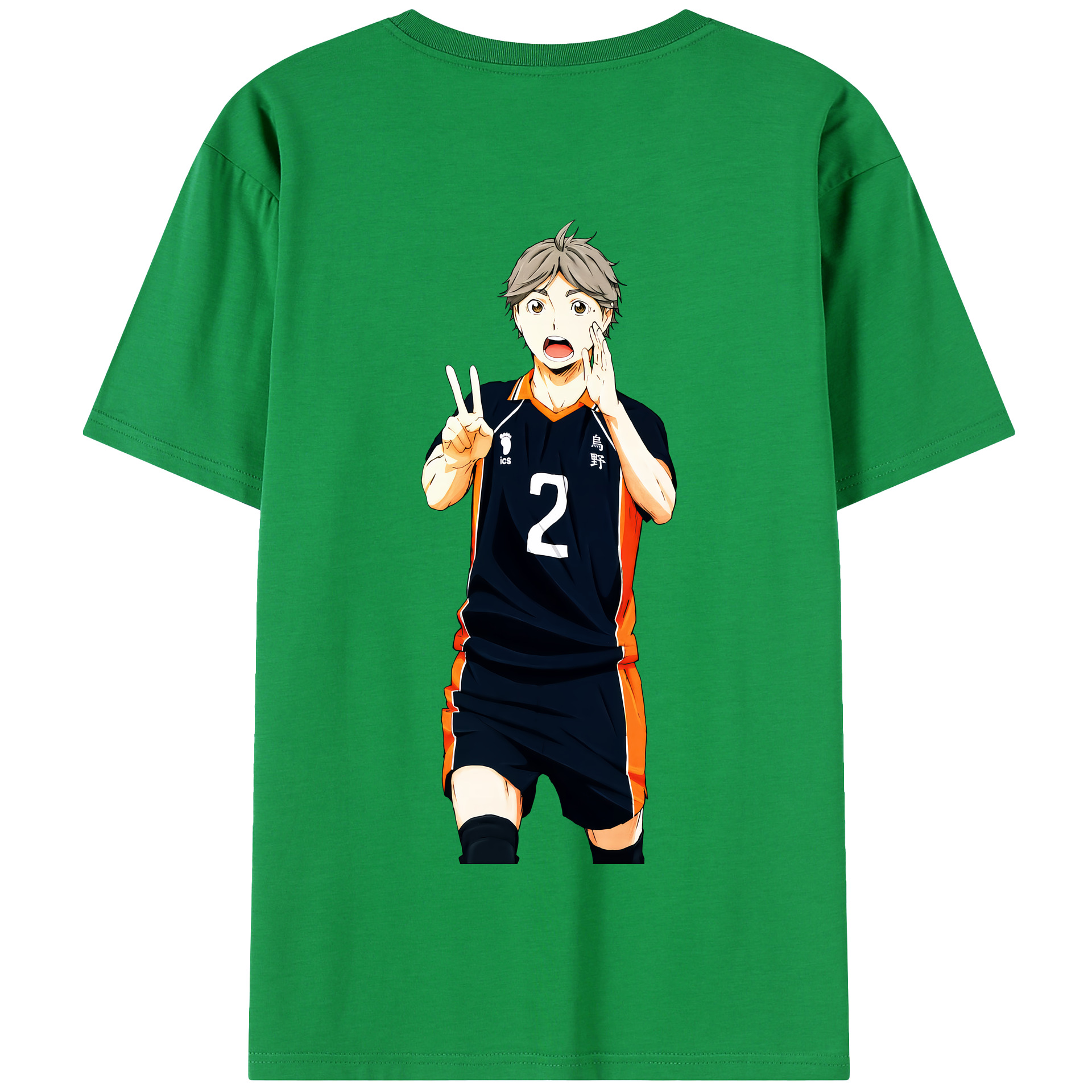 （画像用） ハイキュー!! Haikyu!! 綿100％半袖Tシャツ（背面プリント）