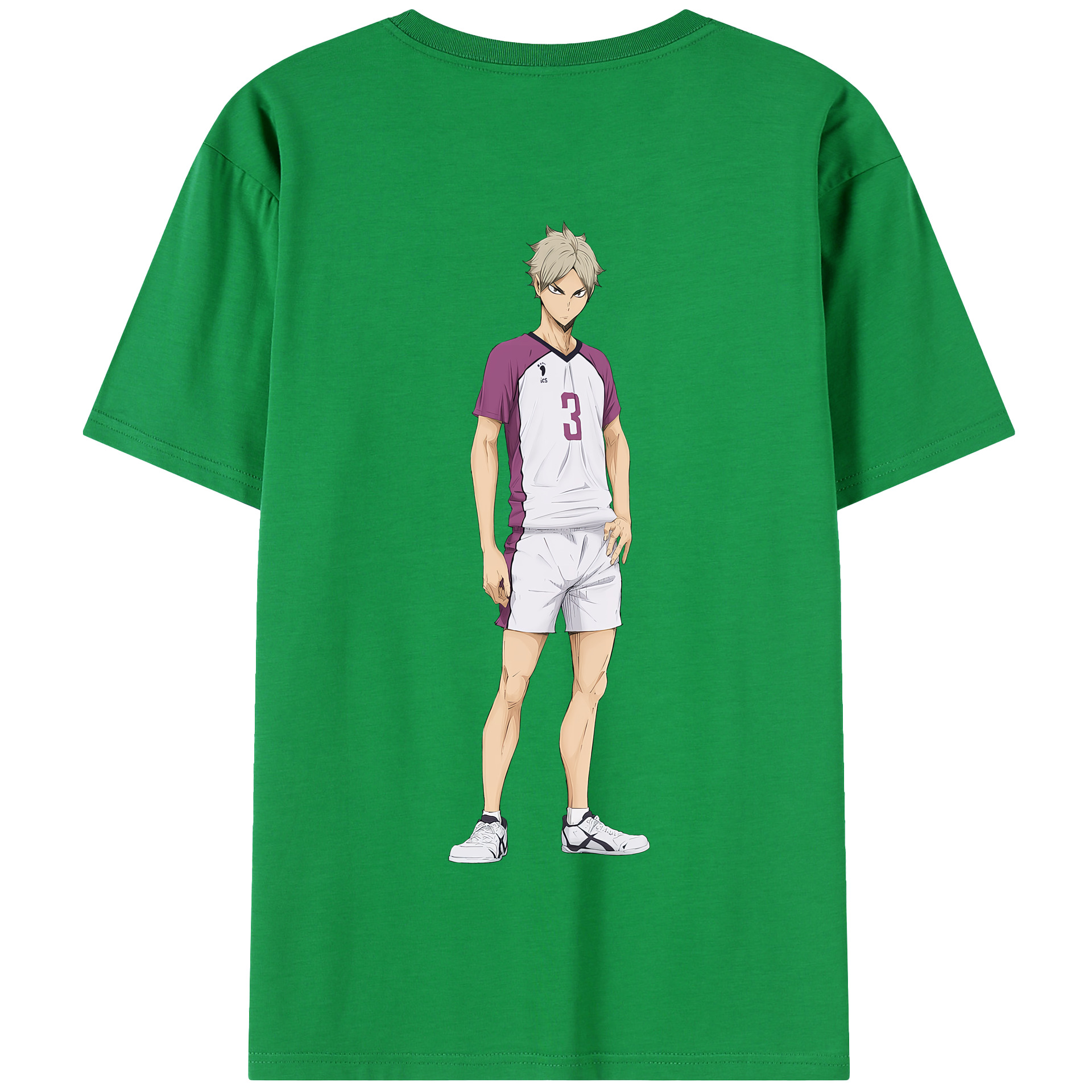 （画像用） ハイキュー!! Haikyu!! 綿100％半袖Tシャツ（背面プリント）