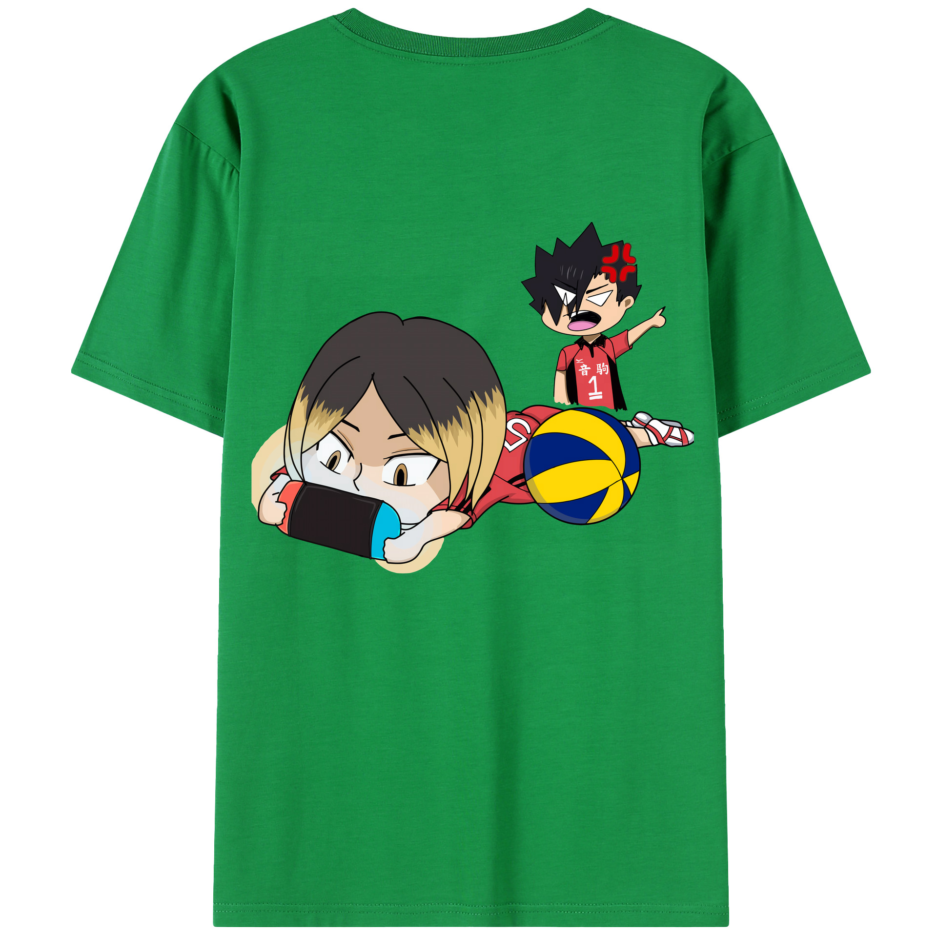 （画像用） ハイキュー!! Haikyu!! 綿100％半袖Tシャツ（背面プリント）