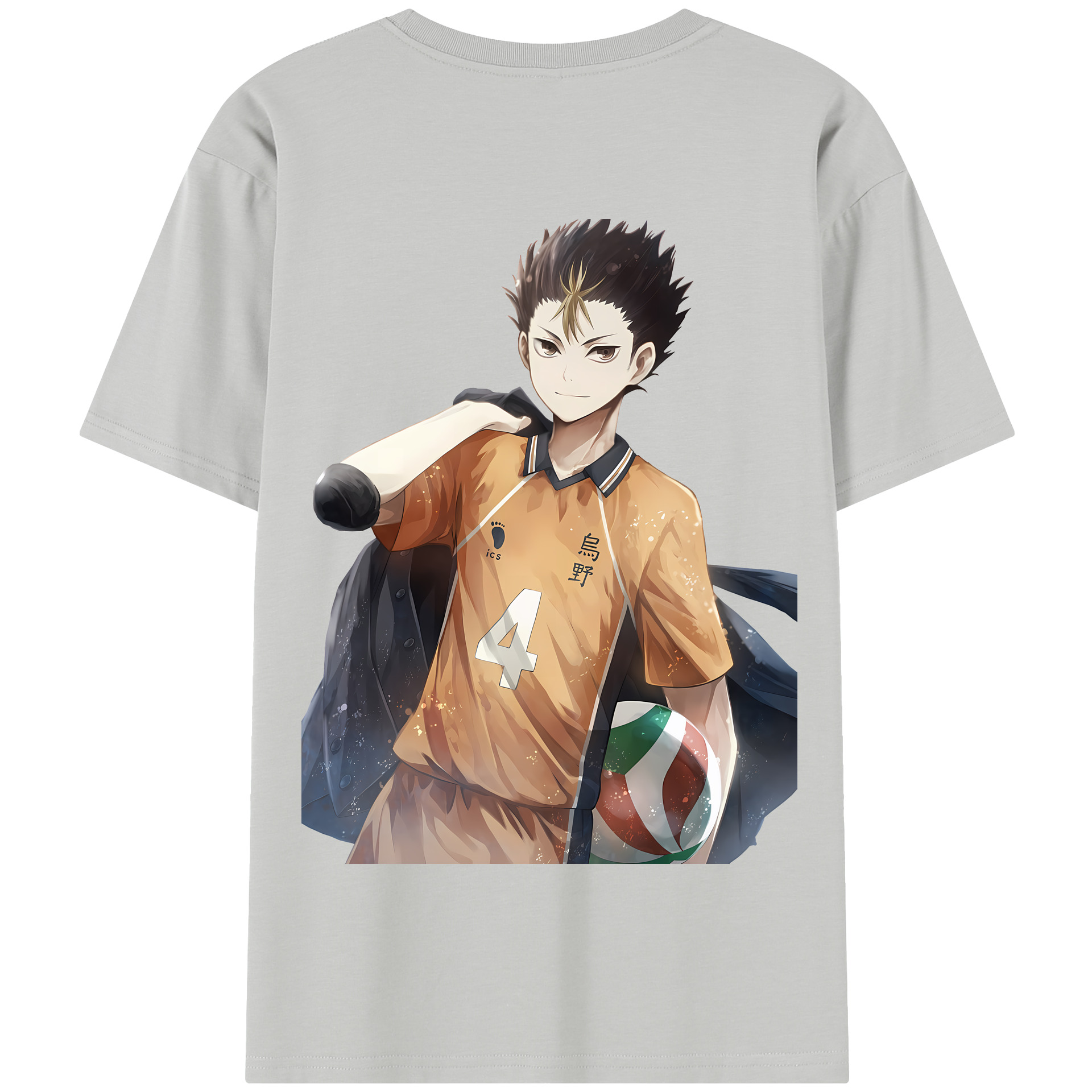 （画像用） ハイキュー!! Haikyu!! 綿100％半袖Tシャツ（背面プリント）