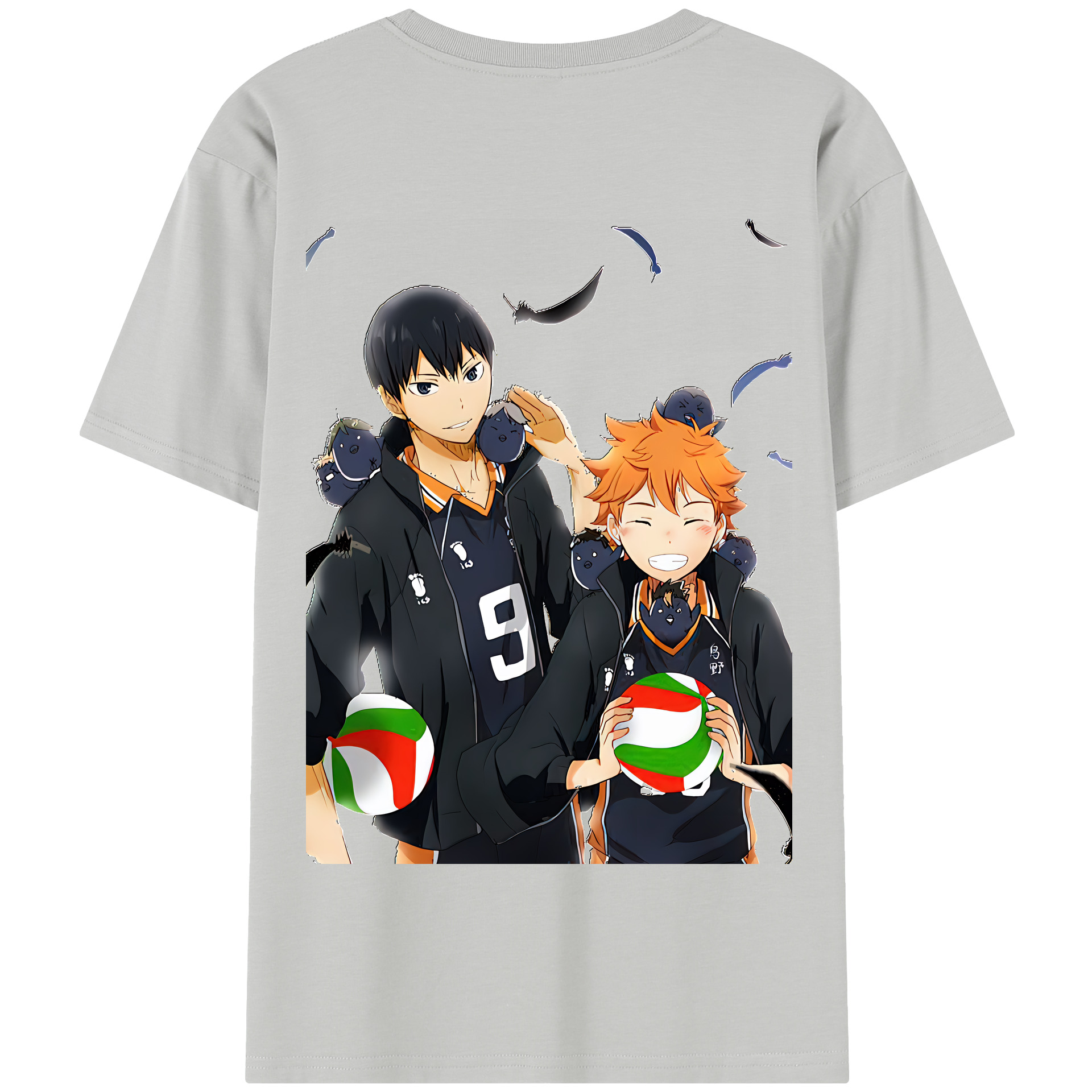 （画像用） ハイキュー!! Haikyu!! 綿100％半袖Tシャツ（背面プリント）