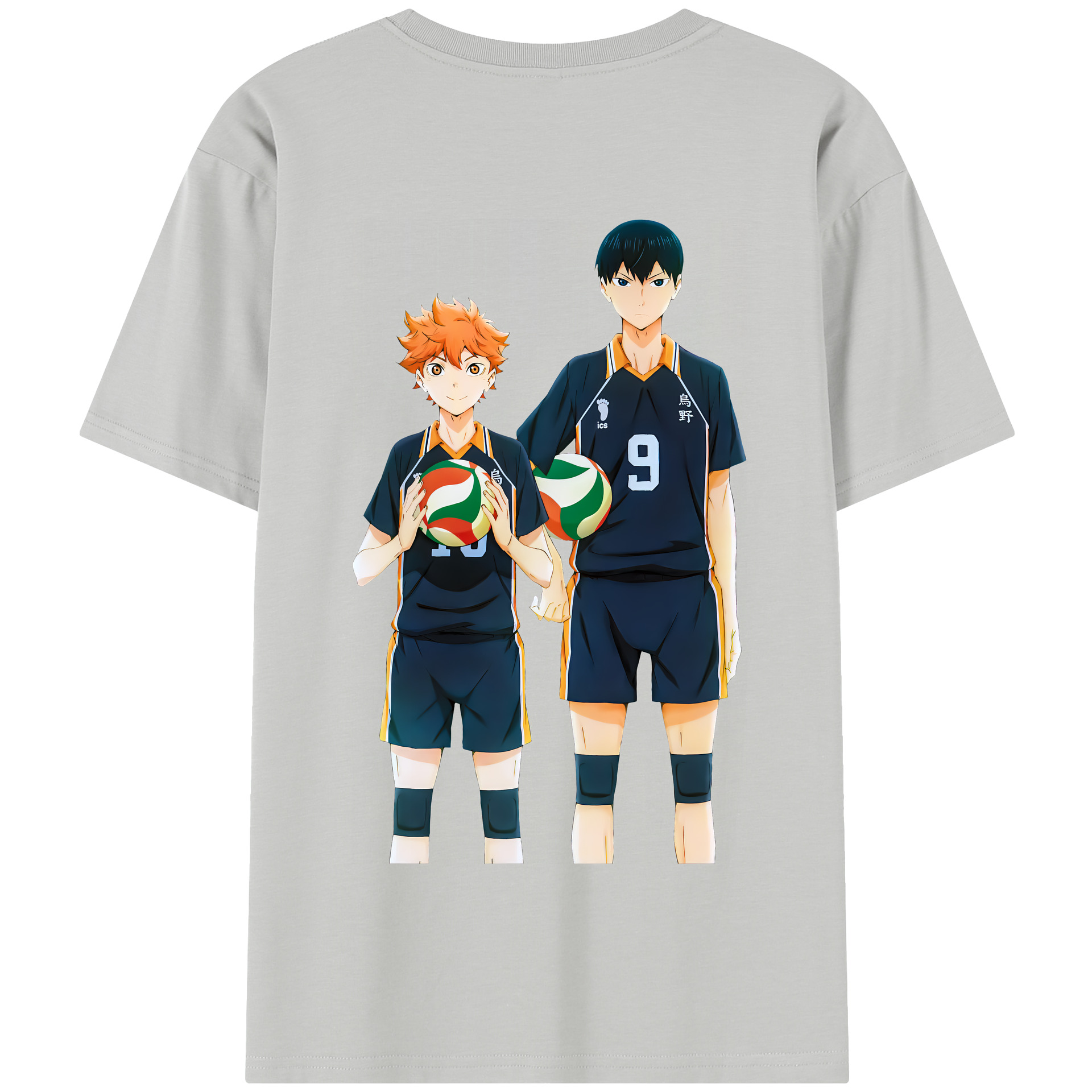 （画像用） ハイキュー!! Haikyu!! 綿100％半袖Tシャツ（背面プリント）