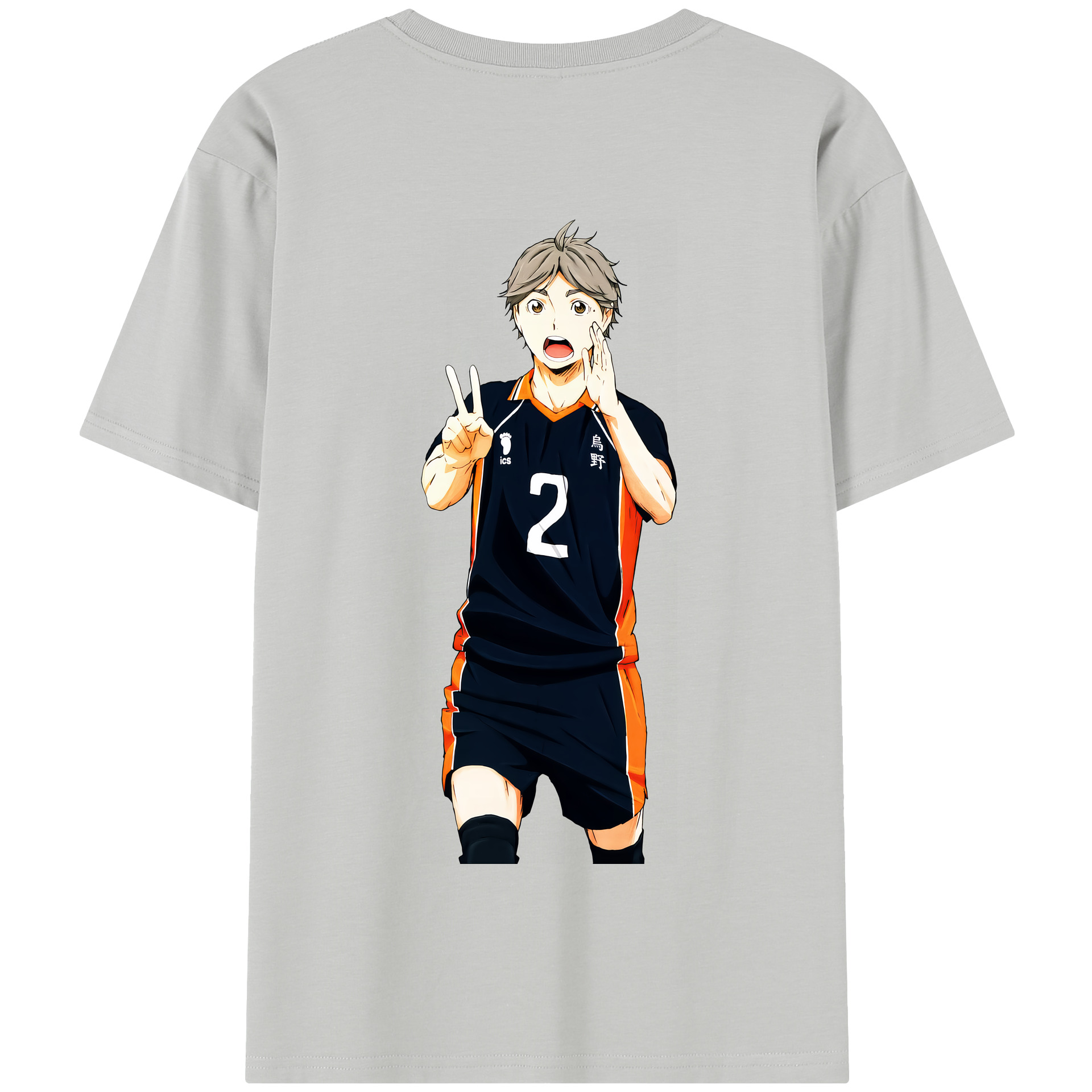 （画像用） ハイキュー!! Haikyu!! 綿100％半袖Tシャツ（背面プリント）