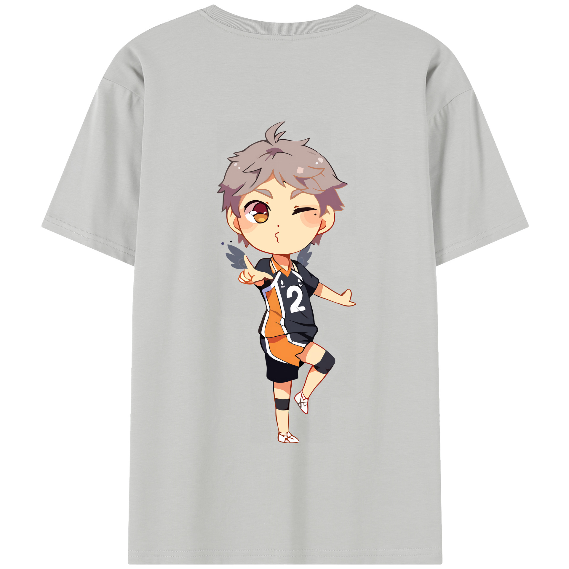 （画像用） ハイキュー!! Haikyu!! 綿100％半袖Tシャツ（背面プリント）