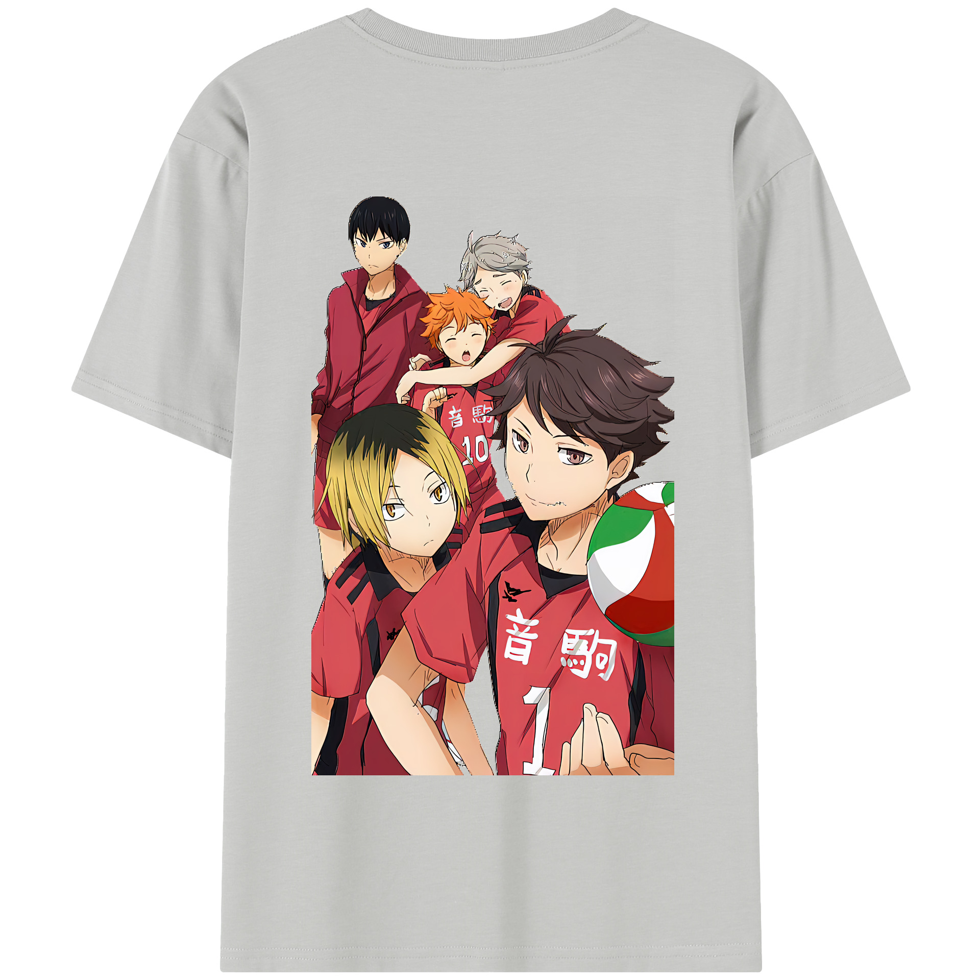 （画像用） ハイキュー!! Haikyu!! 綿100％半袖Tシャツ（背面プリント）