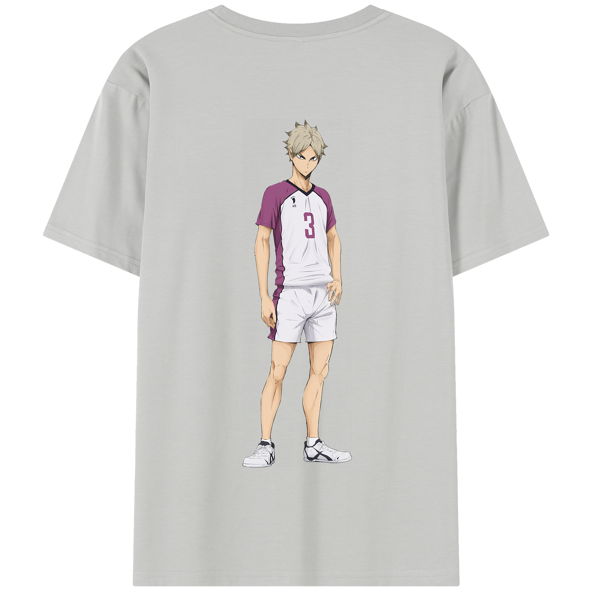 （画像用） ハイキュー!! Haikyu!! 綿100％半袖Tシャツ（背面プリント）