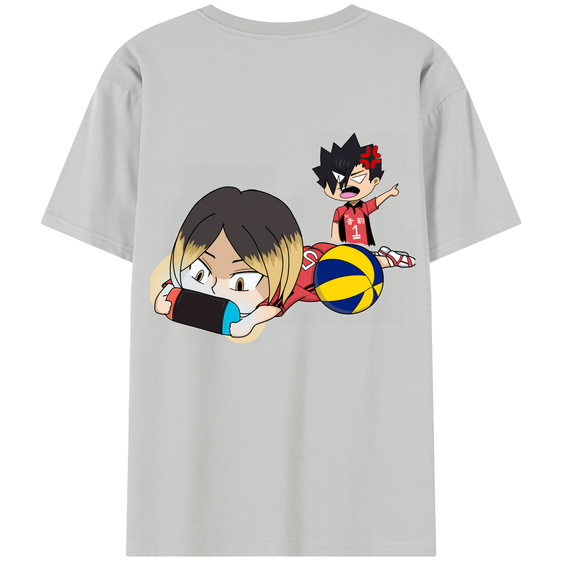 （画像用） ハイキュー!! Haikyu!! 綿100％半袖Tシャツ（背面プリント）