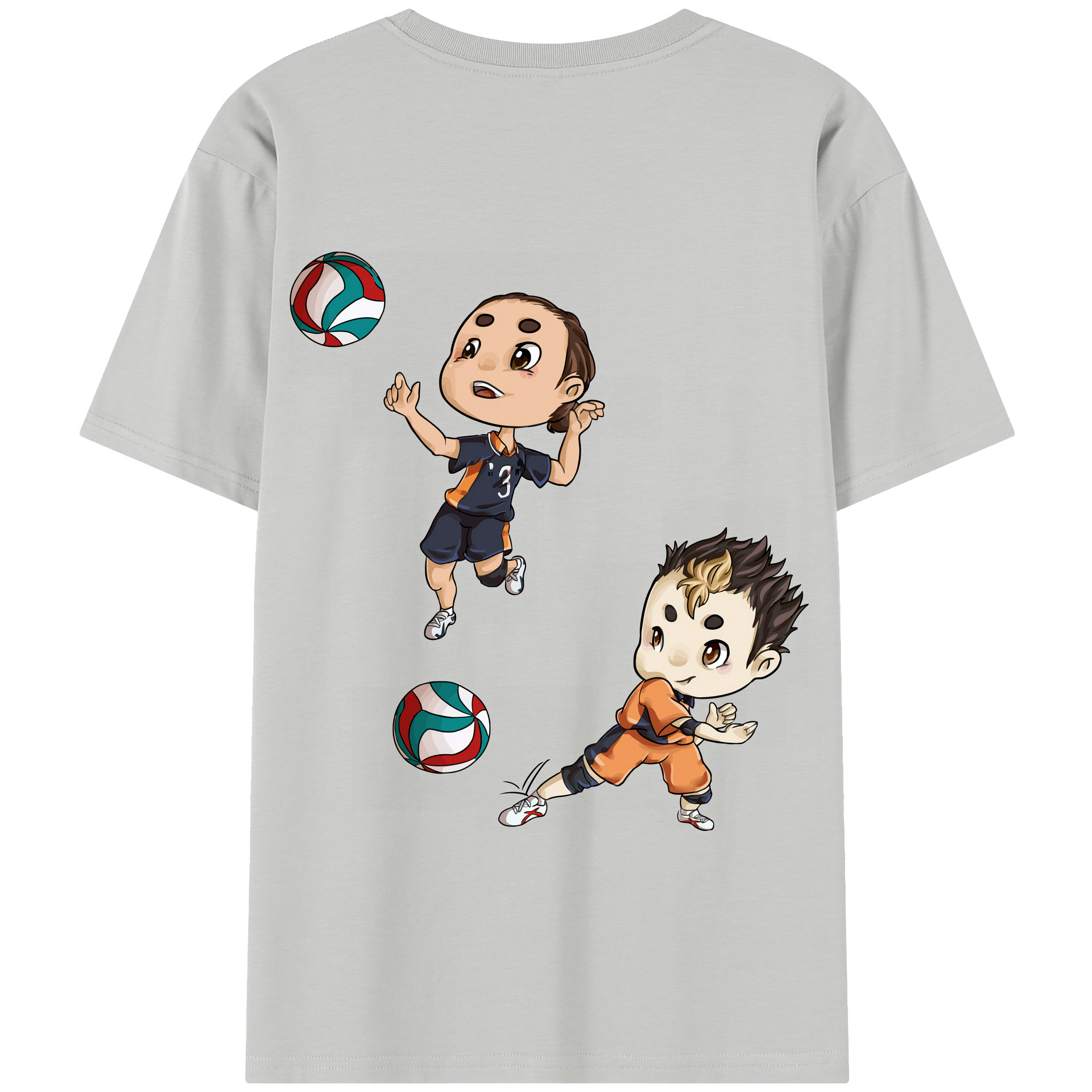 （画像用） ハイキュー!! Haikyu!! 綿100％半袖Tシャツ（背面プリント）