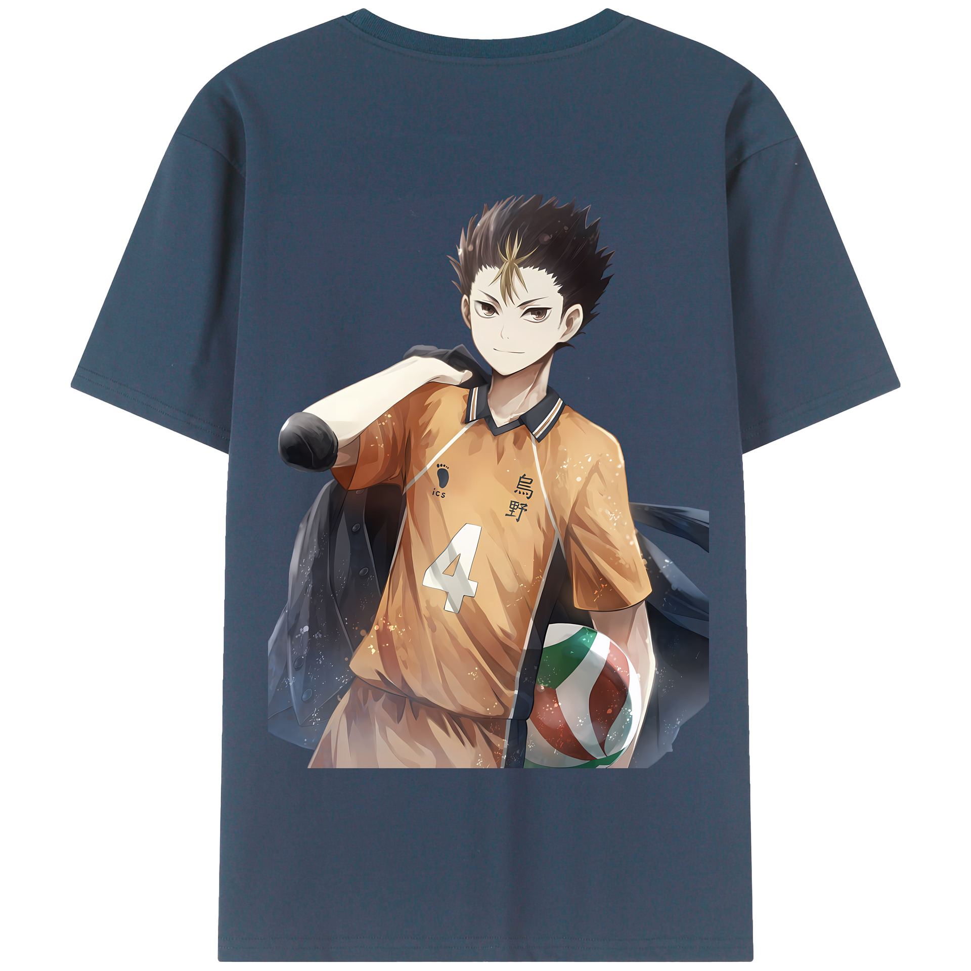 （画像用） ハイキュー!! Haikyu!! 綿100％半袖Tシャツ（背面プリント）