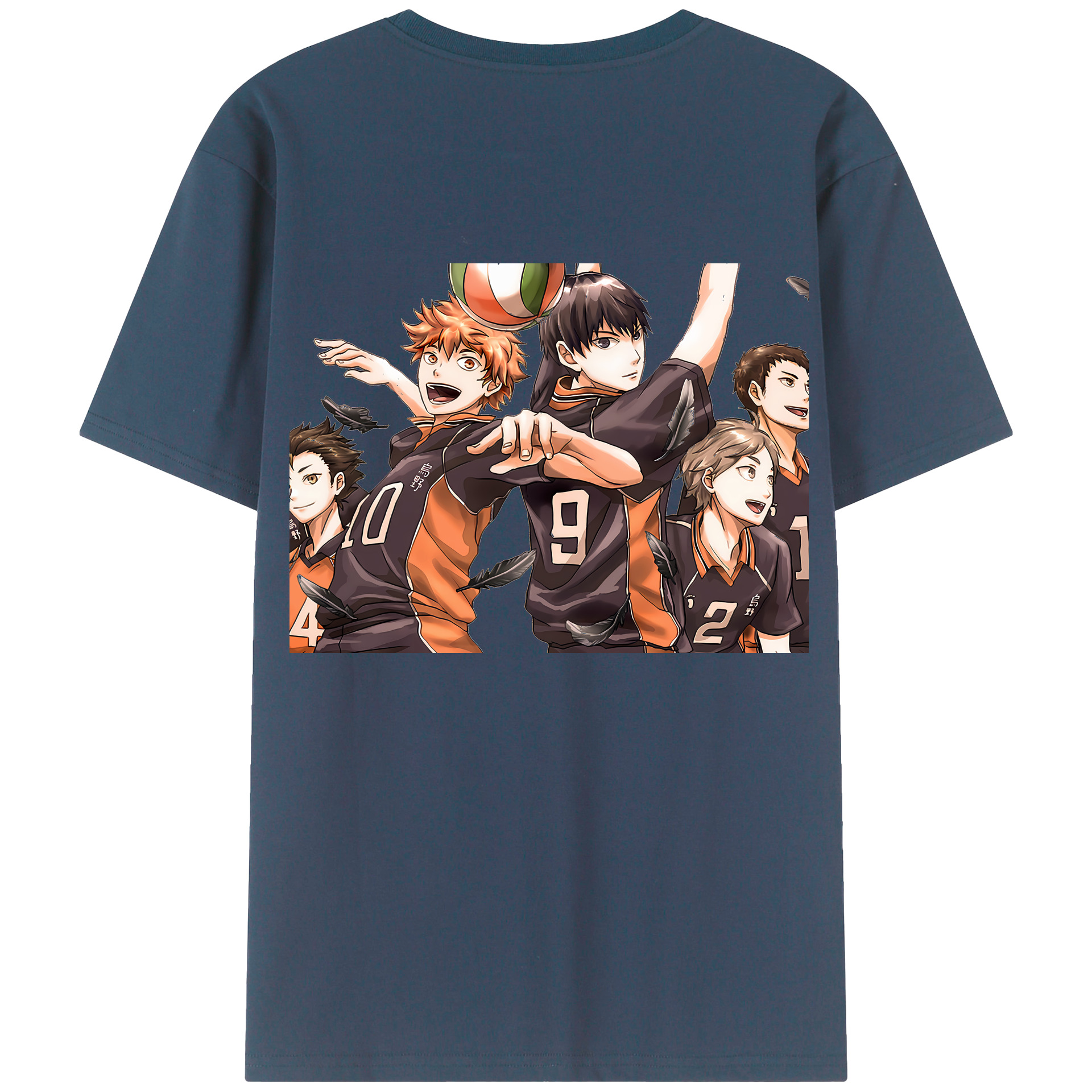 （画像用） ハイキュー!! Haikyu!! 綿100％半袖Tシャツ（背面プリント）
