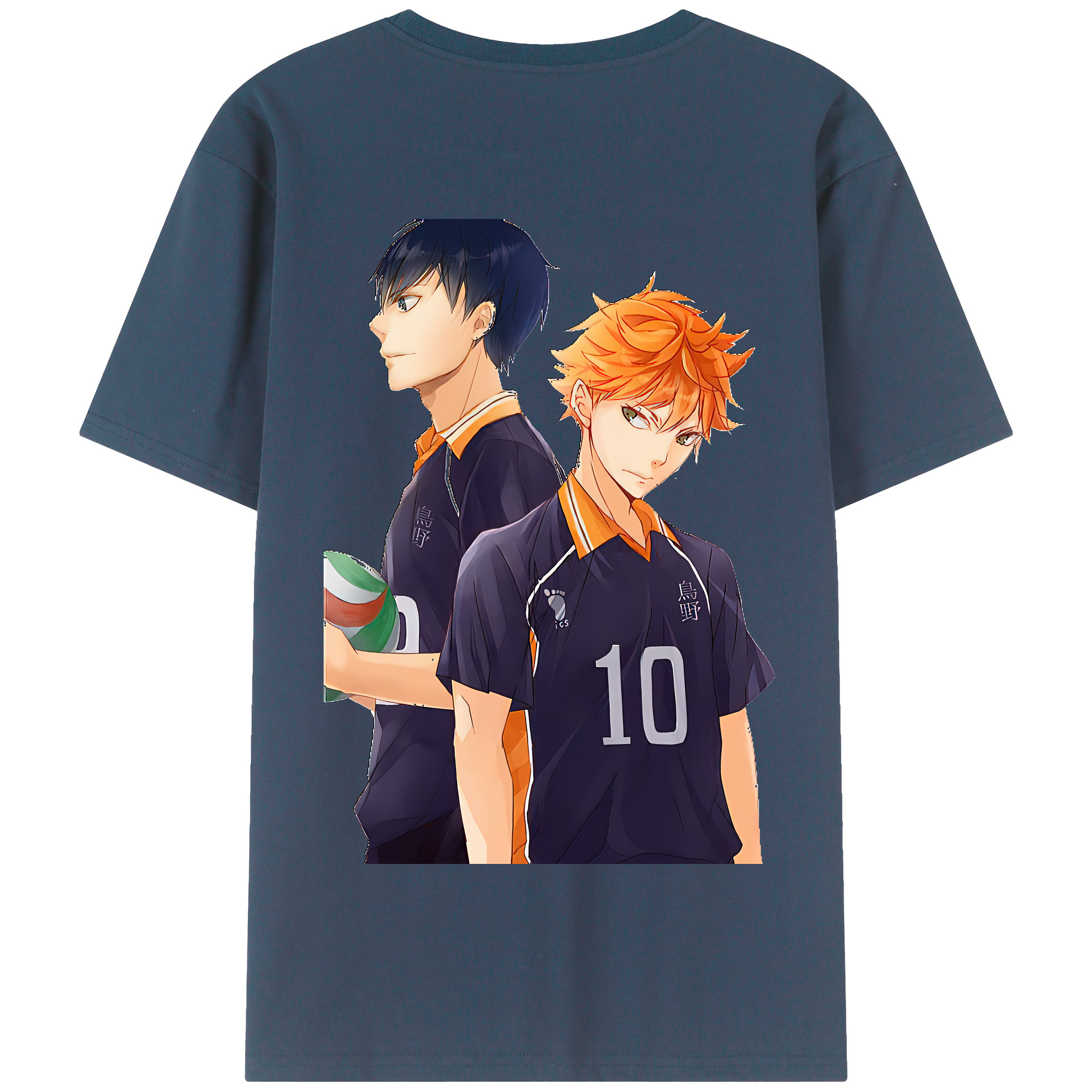 （画像用） ハイキュー!! Haikyu!! 綿100％半袖Tシャツ（背面プリント）