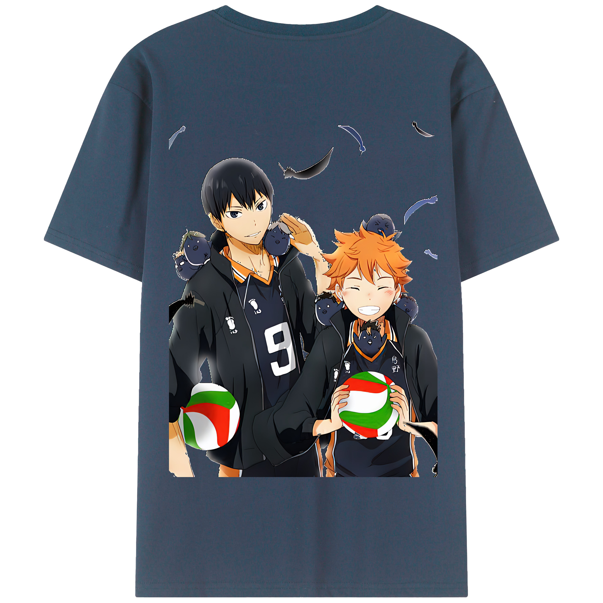 （画像用） ハイキュー!! Haikyu!! 綿100％半袖Tシャツ（背面プリント）