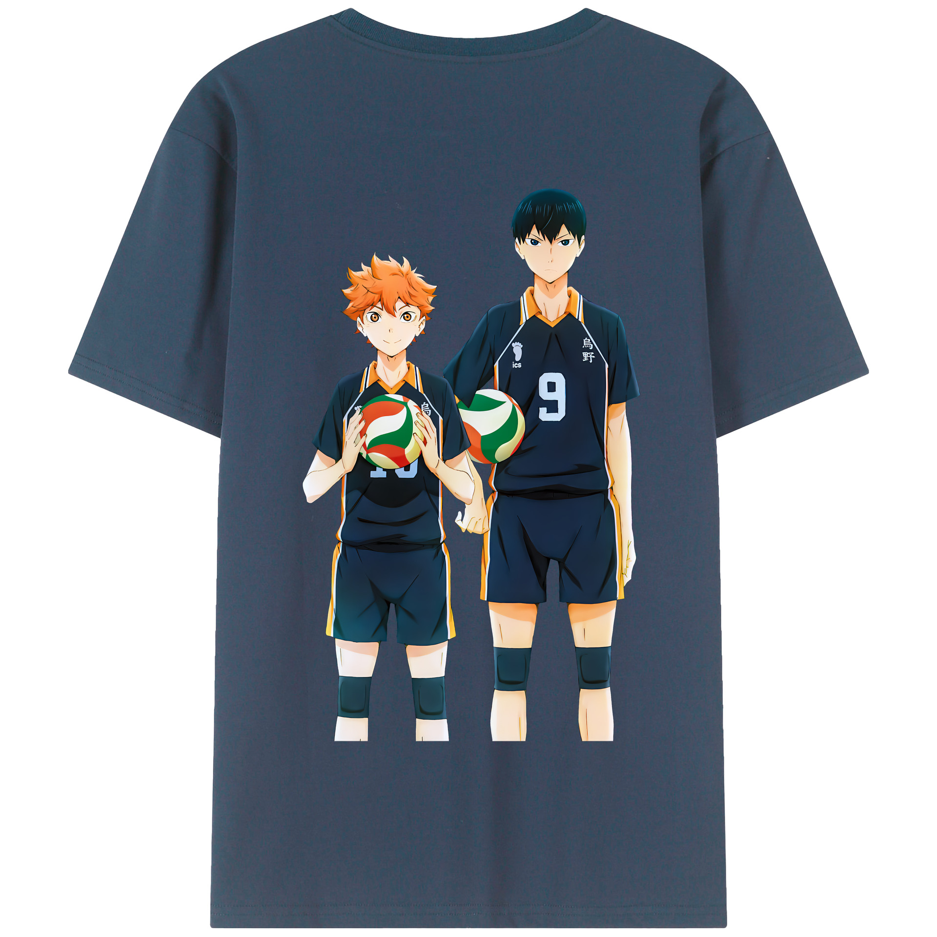 （画像用） ハイキュー!! Haikyu!! 綿100％半袖Tシャツ（背面プリント）