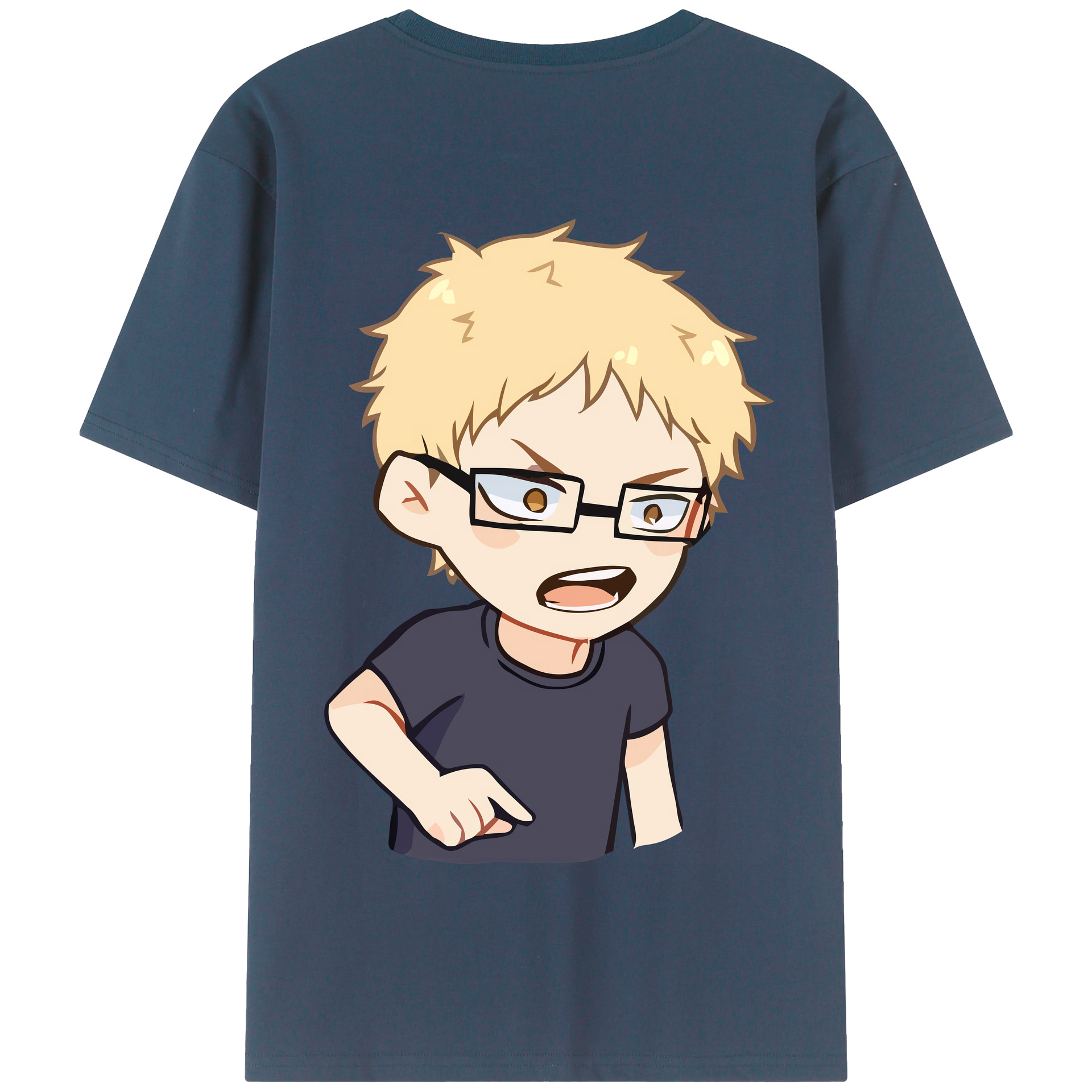 （画像用） ハイキュー!! Haikyu!! 綿100％半袖Tシャツ（背面プリント）