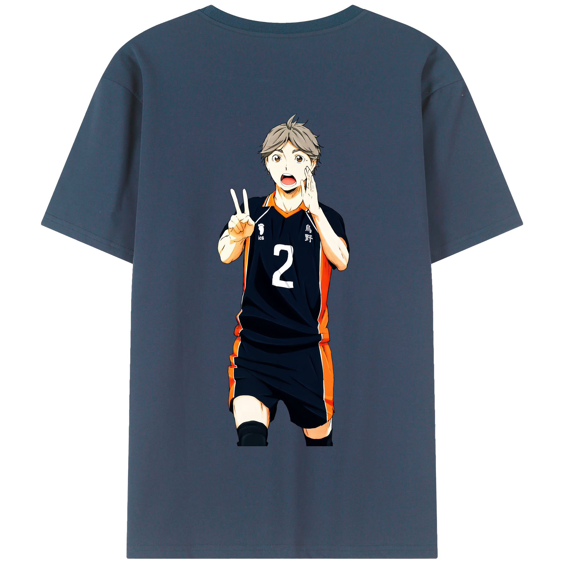（画像用） ハイキュー!! Haikyu!! 綿100％半袖Tシャツ（背面プリント）