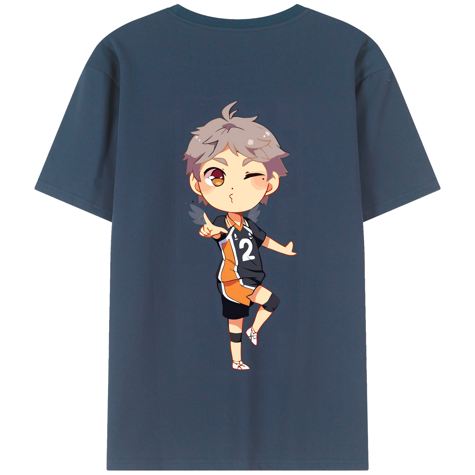（画像用） ハイキュー!! Haikyu!! 綿100％半袖Tシャツ（背面プリント）