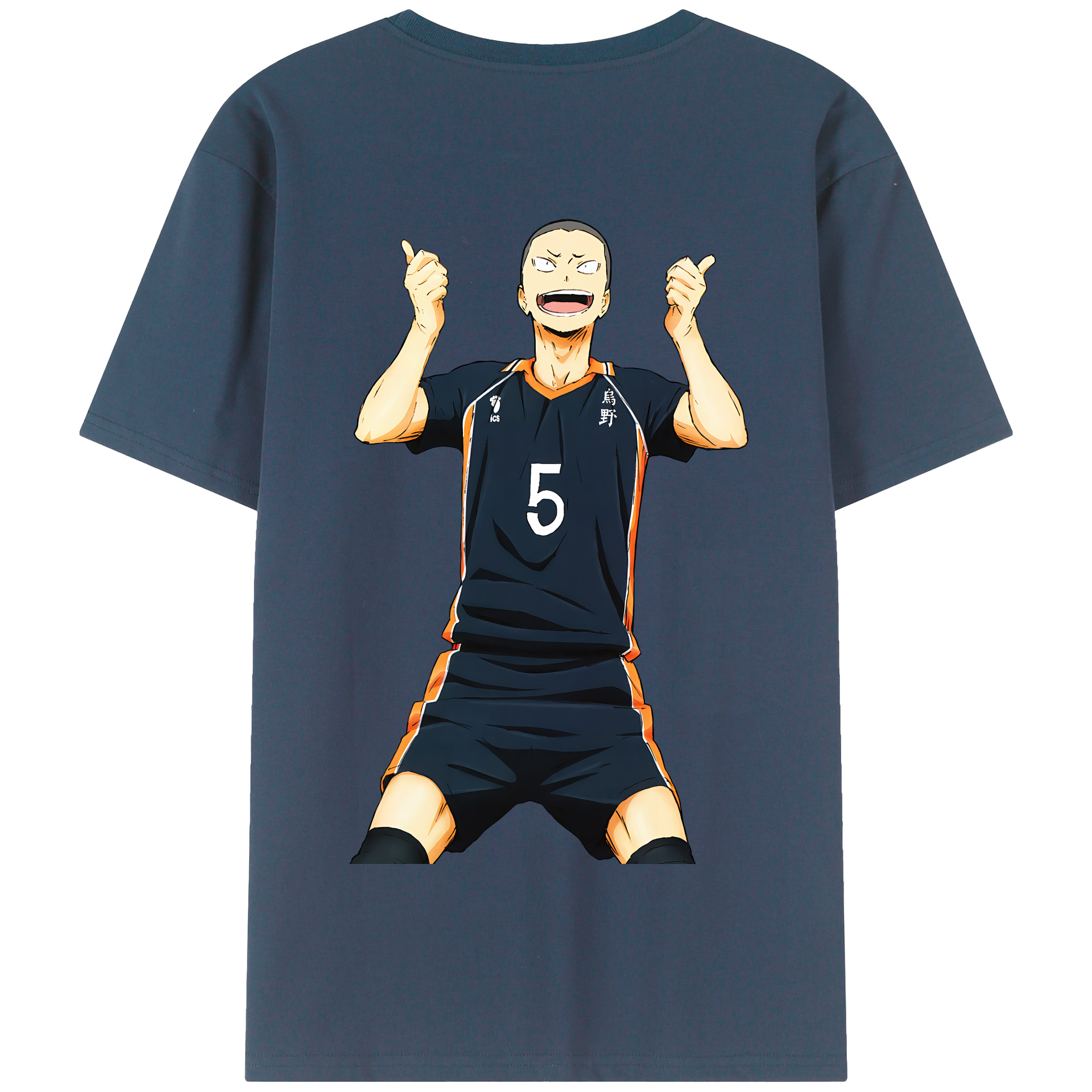 （画像用） ハイキュー!! Haikyu!! 綿100％半袖Tシャツ（背面プリント）