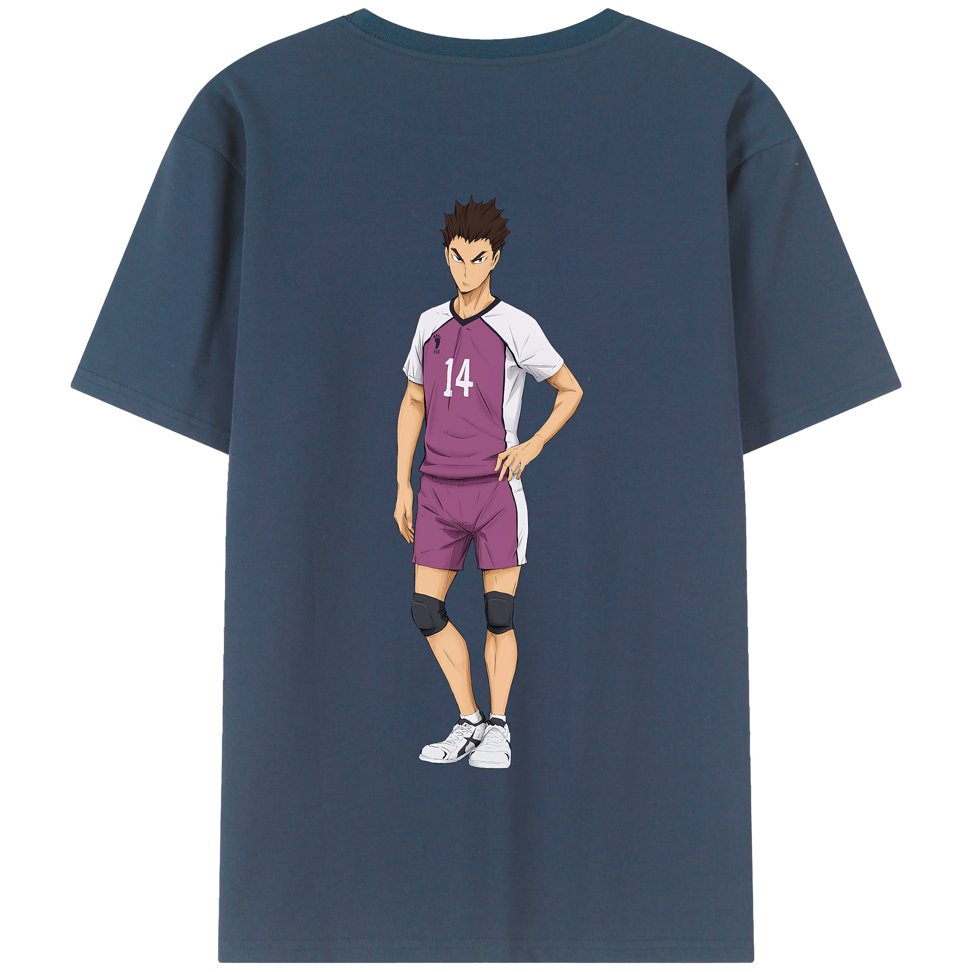 （画像用） ハイキュー!! Haikyu!! 綿100％半袖Tシャツ（背面プリント）